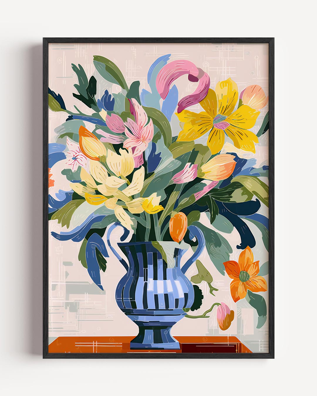 Bloemrijke Vaas Poster-WallArtistic