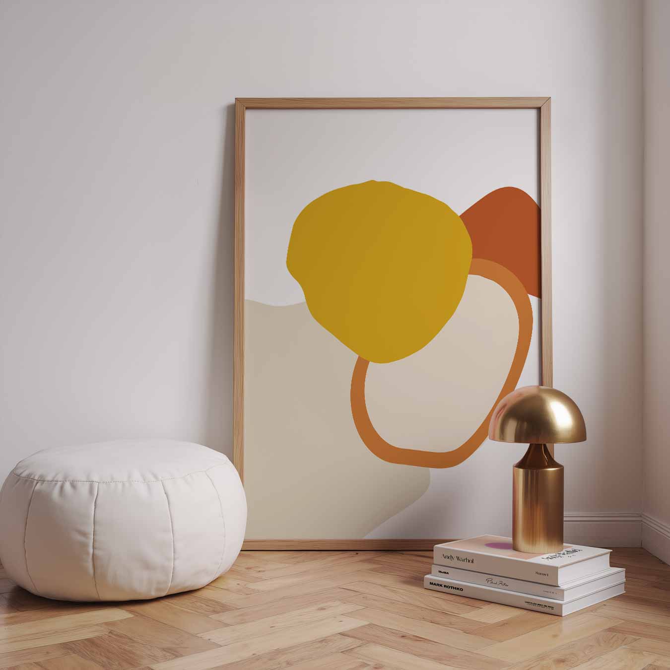 Vrolijke Abstracte Kunstposter