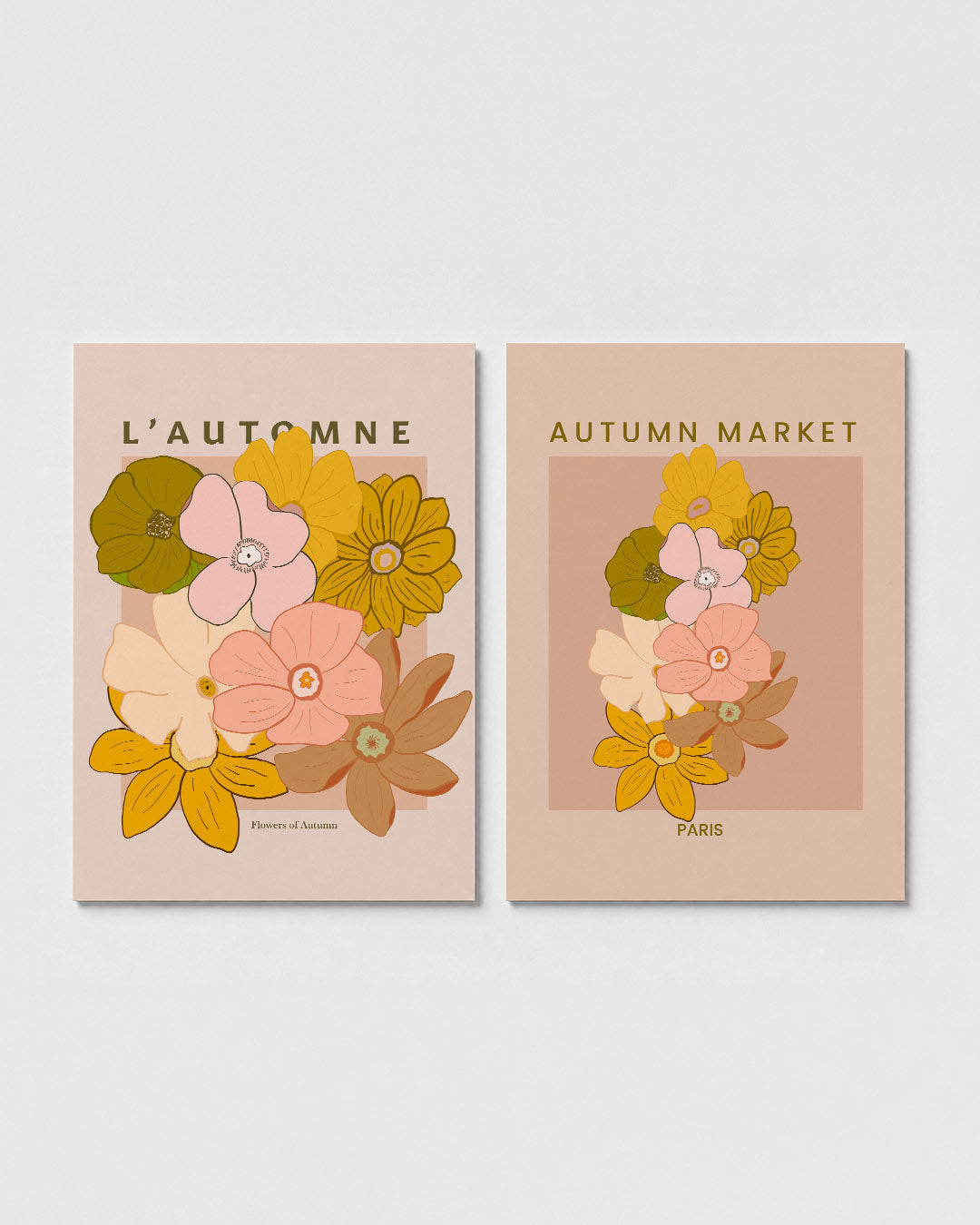 Bloemrijke herfst Posterset