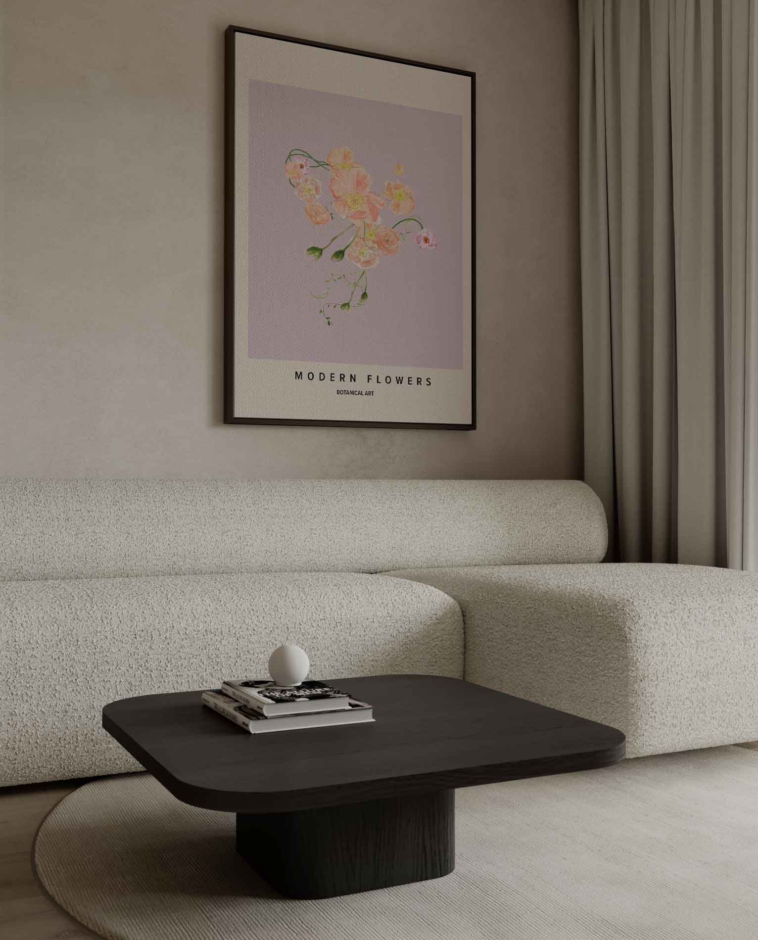 Bloeiende Moderniteit Kunstwerk-canvas-dibond-plexiglas-wanddecoratie-WallArtistic