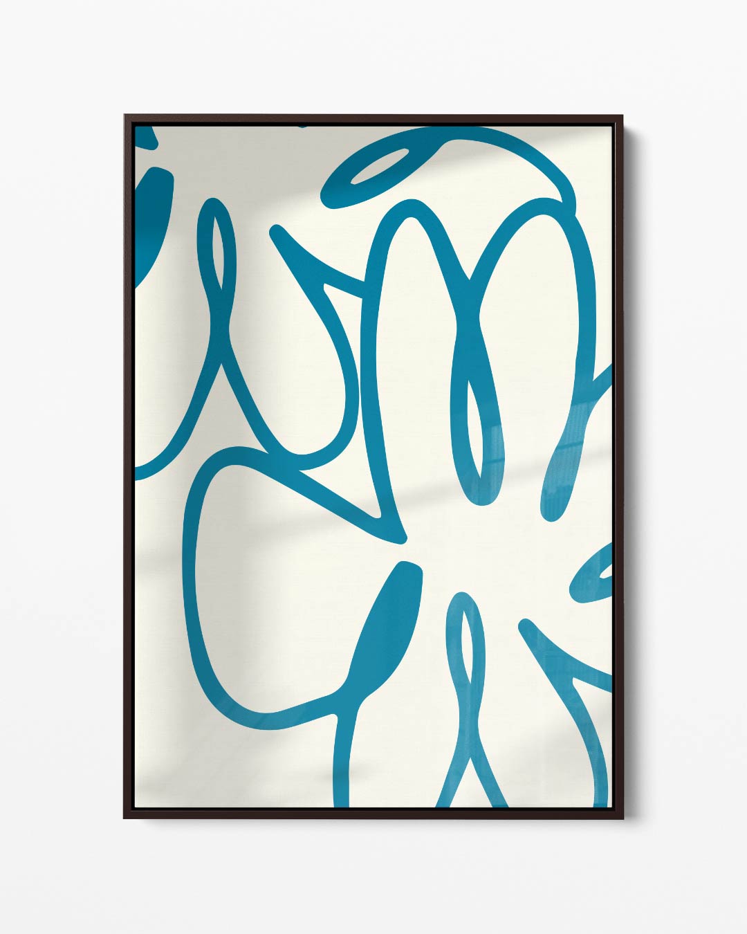 Bloemige Expressie Kunstwerk-canvas-dibond-plexiglas-wanddecoratie-WallArtistic