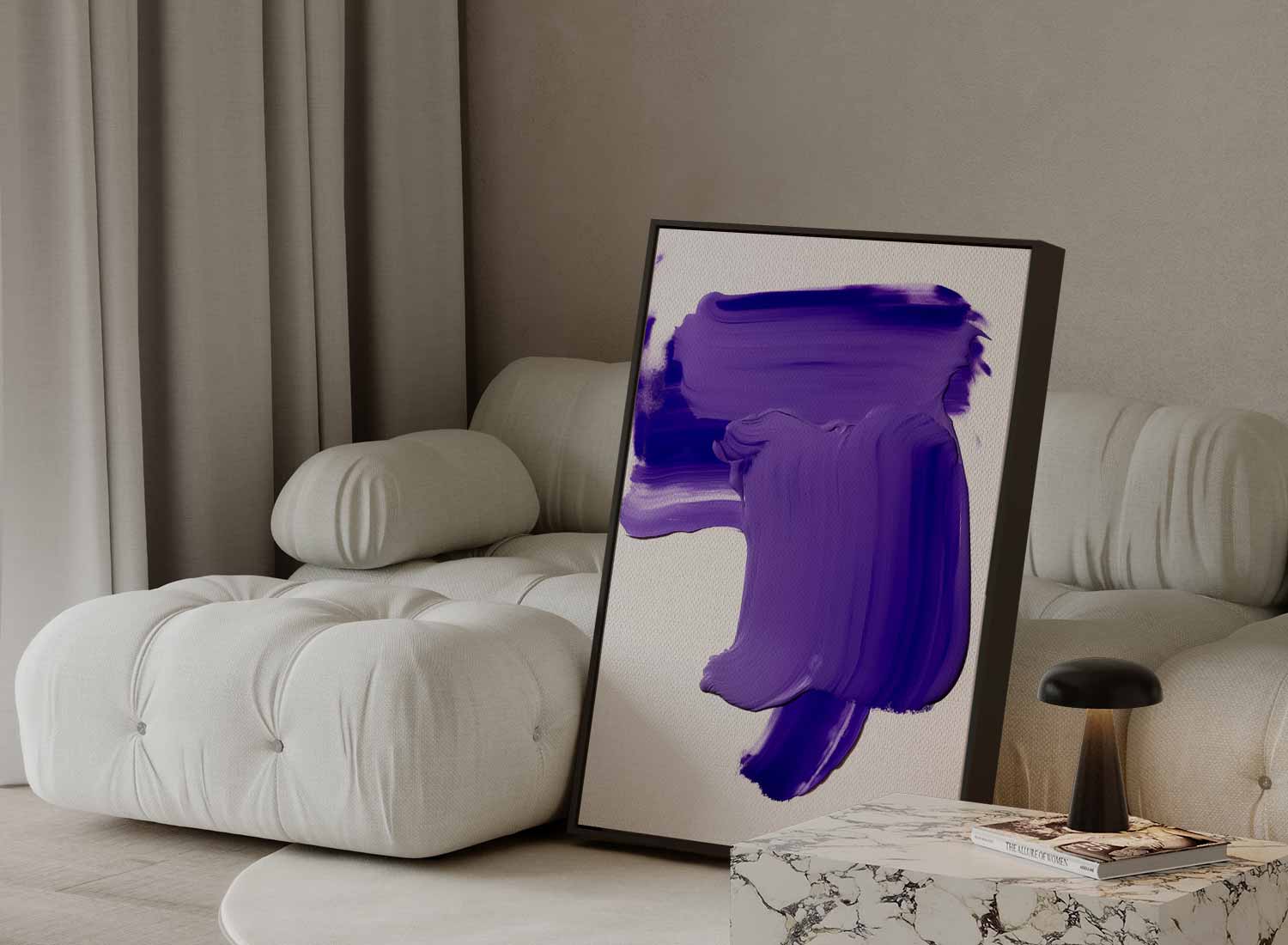 Paarse Kracht Kunstwerk-canvas-dibond-plexiglas-wanddecoratie-WallArtistic