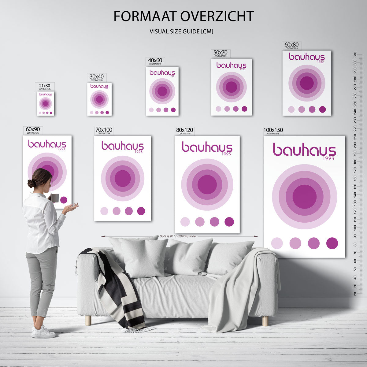 Cirkelvormen en kleuren Poster
