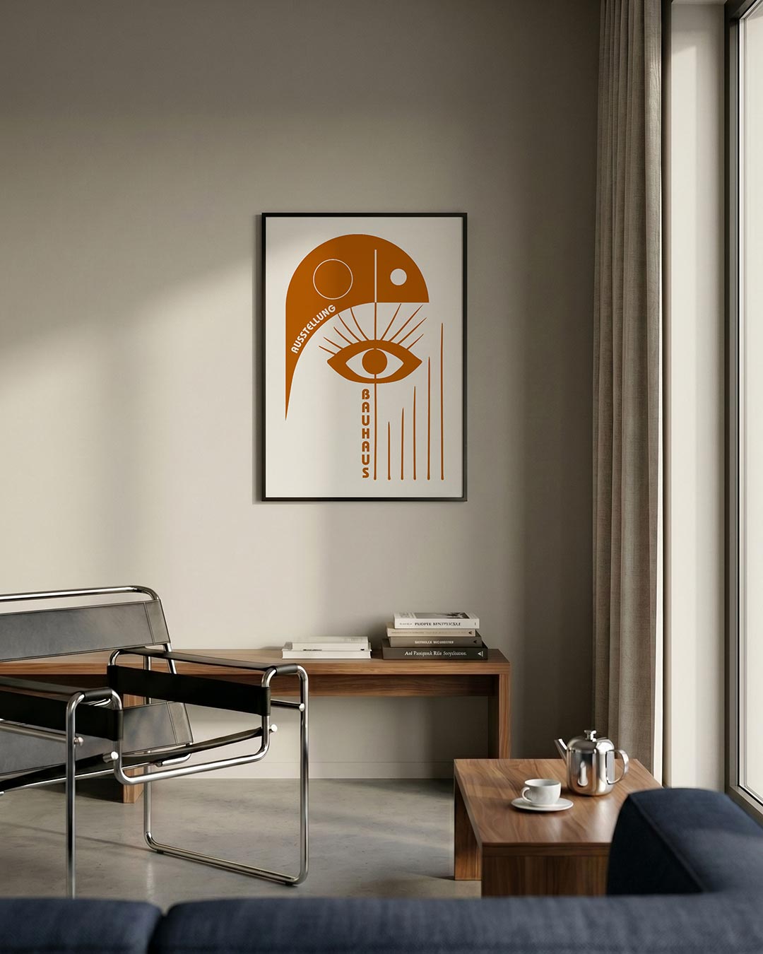 Oog en lijnen Poster