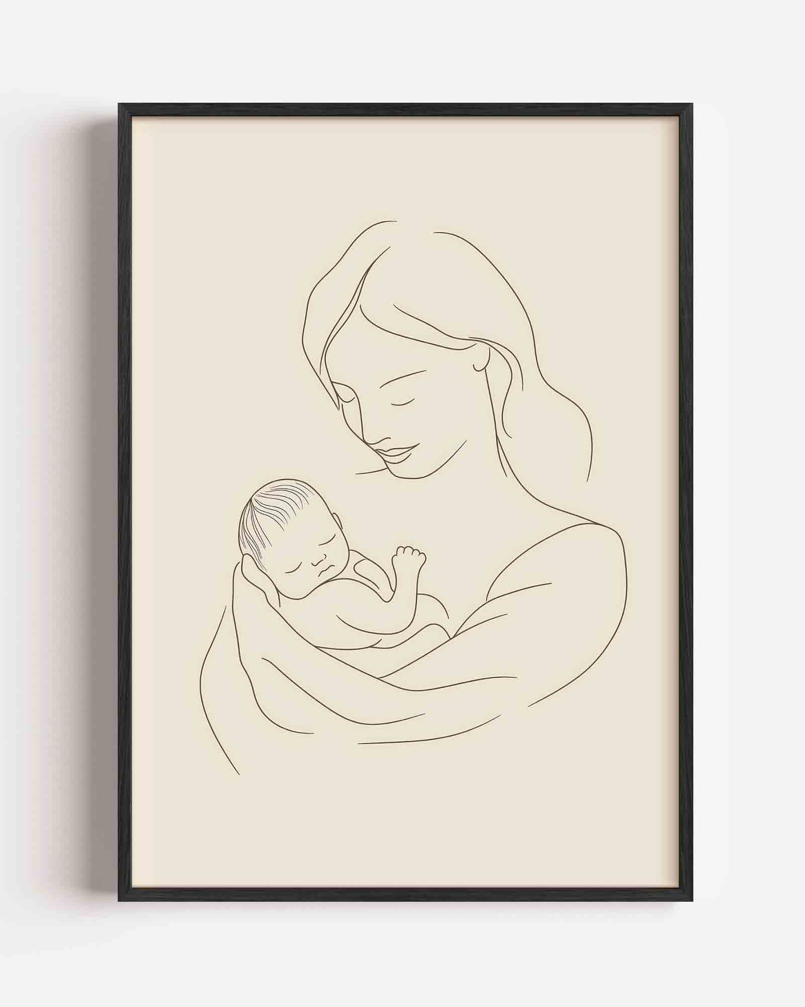 Moeder en kind Poster