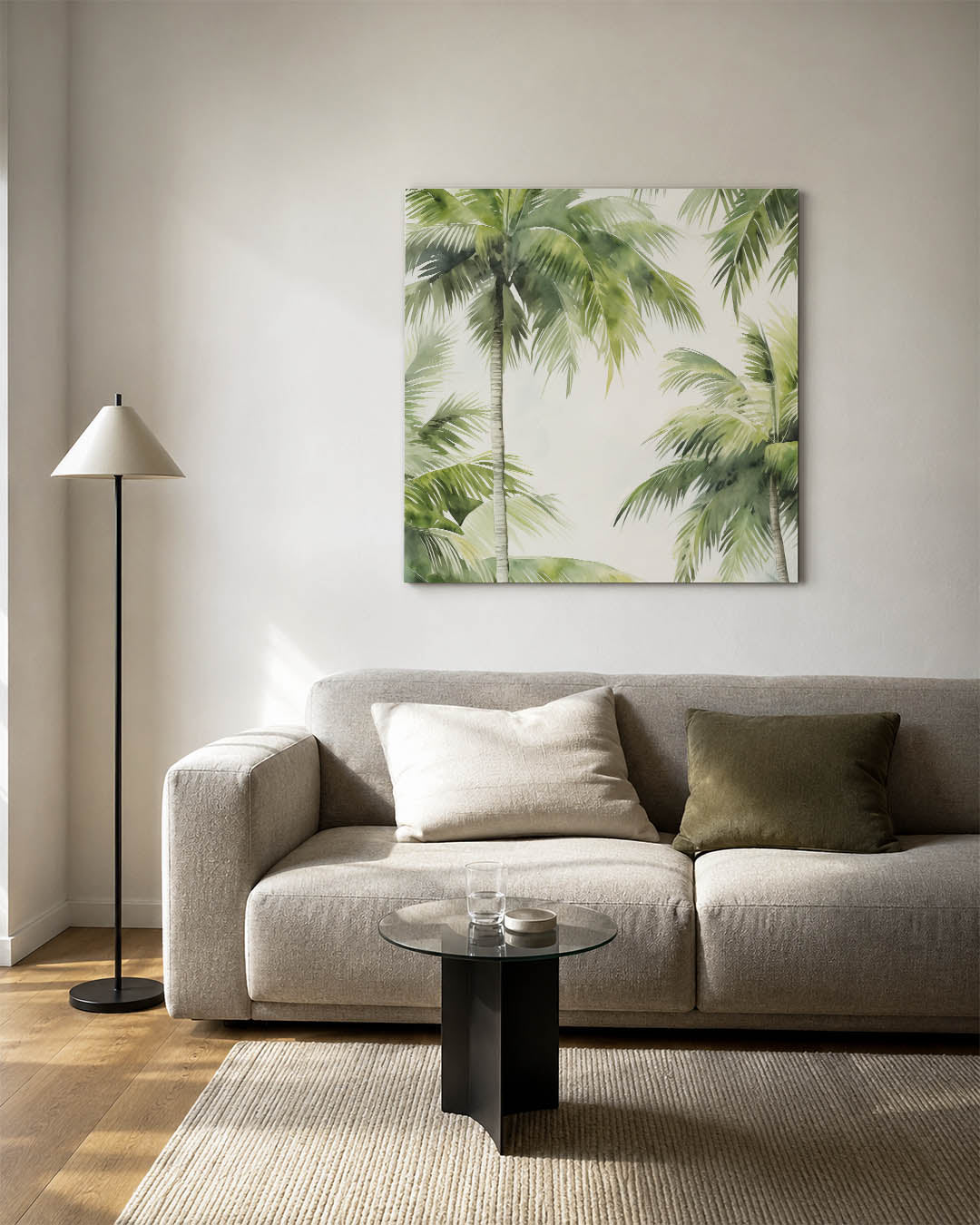 Tropische palmbomen Kunstwerk