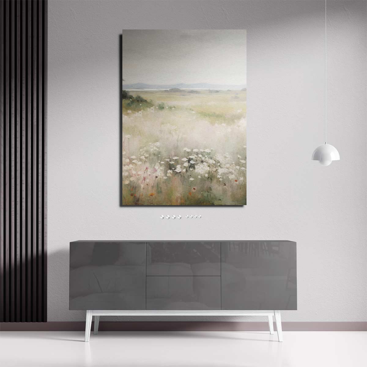 Zomerweide Weerspiegeling Kunstwerk-canvas-dibond-plexiglas-wanddecoratie-WallArtistic