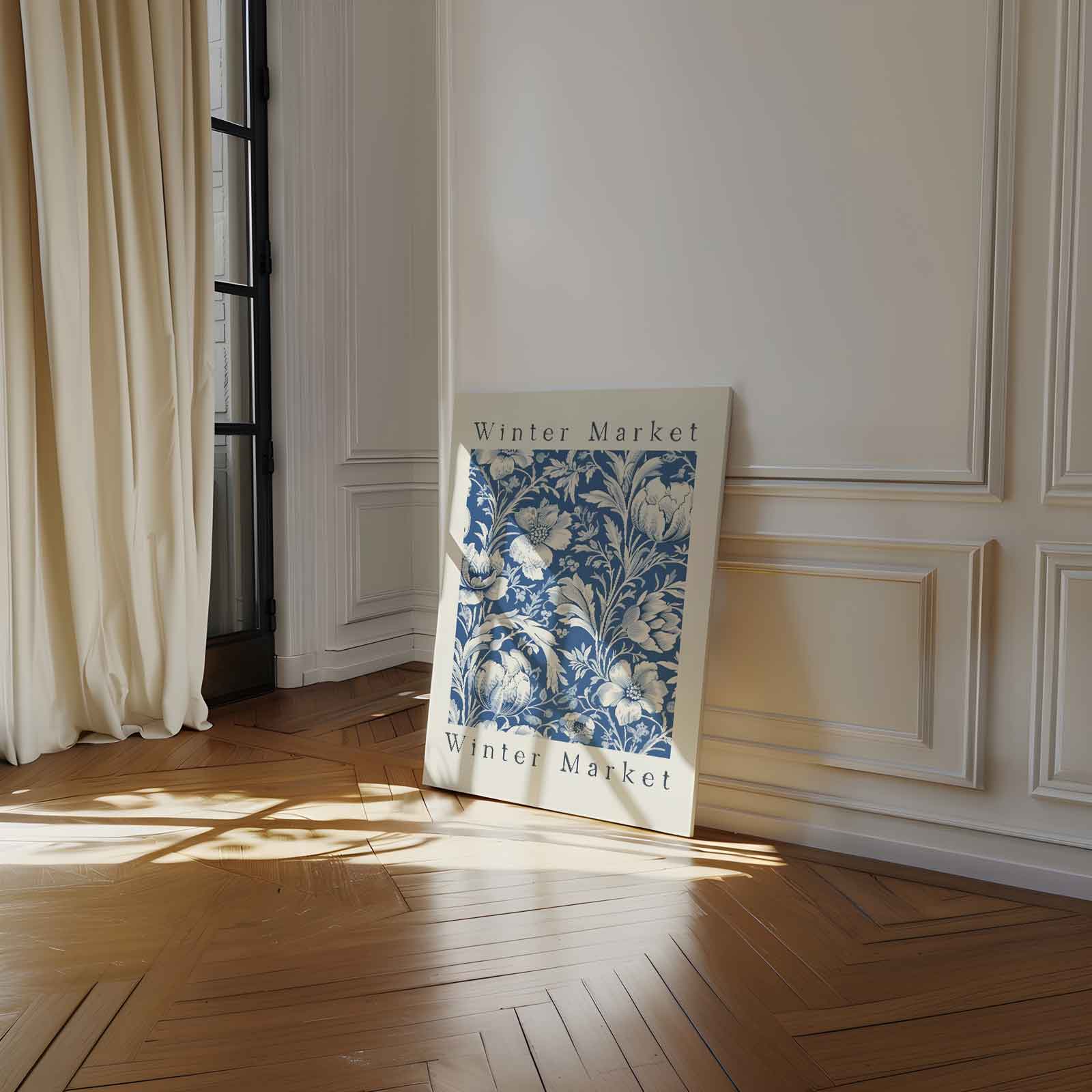 Winterse Bloemenpracht Kunstwerk-canvas-dibond-plexiglas-wanddecoratie-WallArtistic