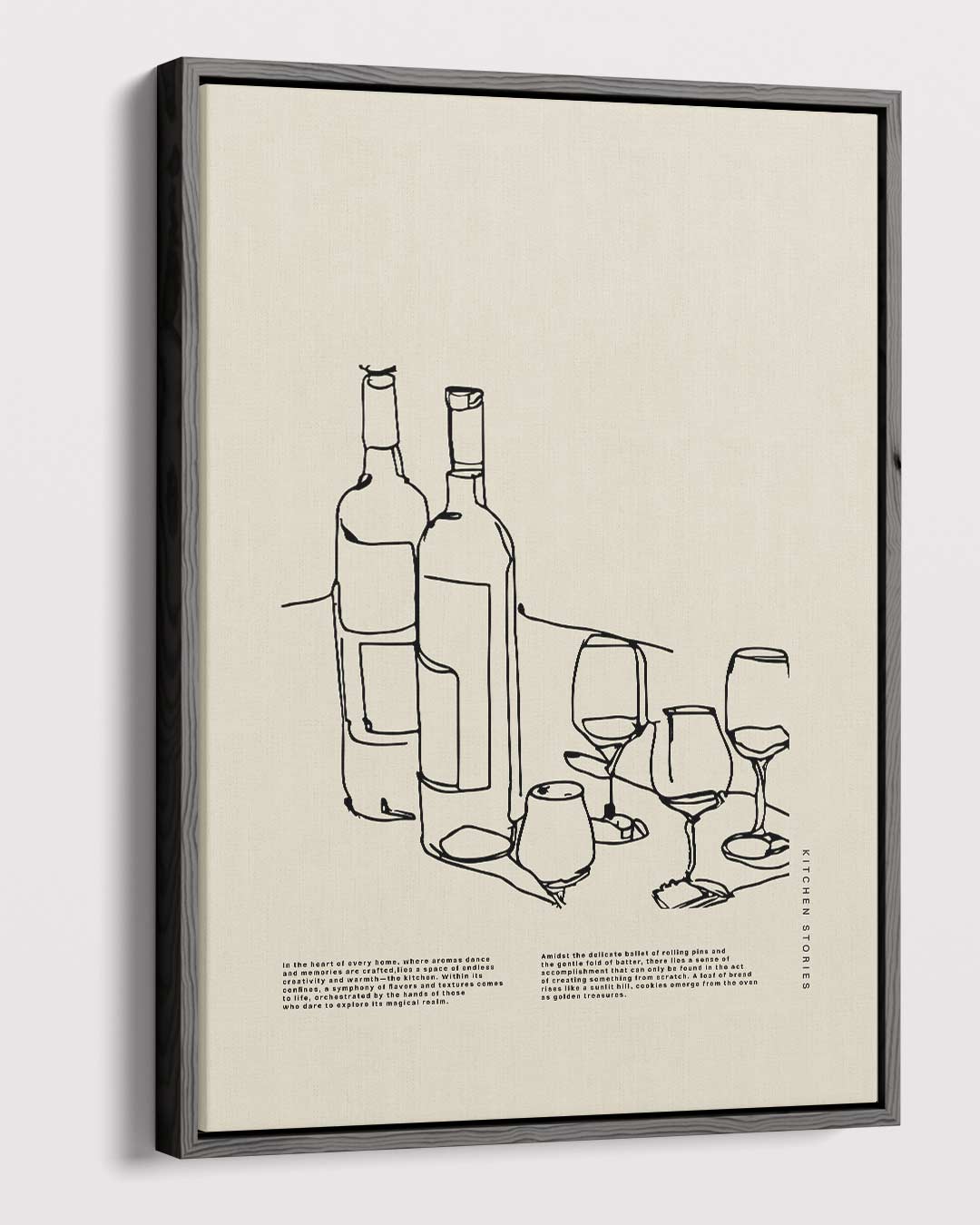 Keukenverhalen: Wijn en Gezelligheid Kunstwerk-canvas-dibond-plexiglas-wanddecoratie-WallArtistic