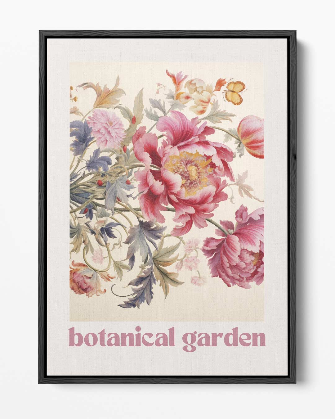 Kleurrijke Bloementuin Kunstwerk-canvas-dibond-plexiglas-wanddecoratie-WallArtistic