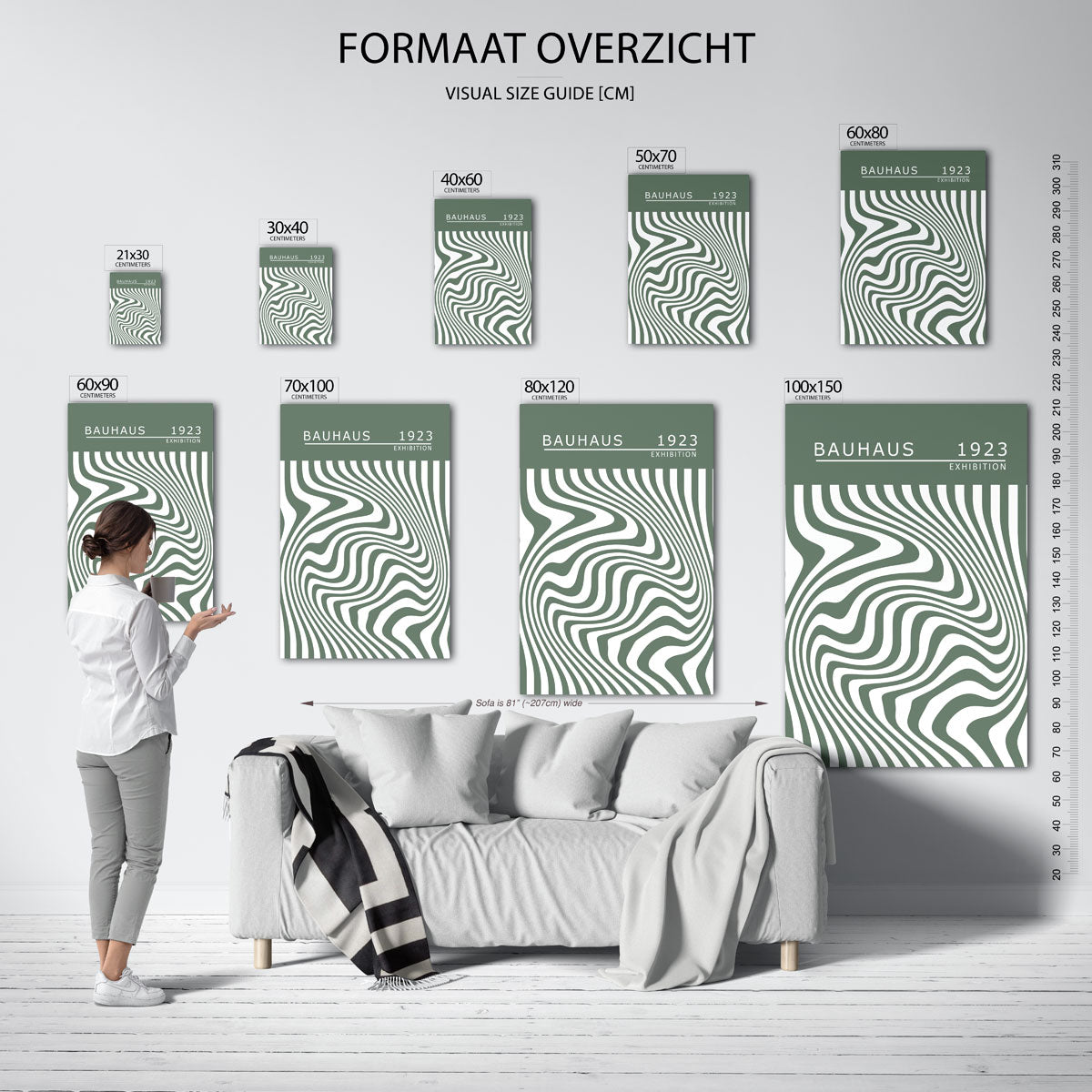 Golvend lijnenspel Poster
