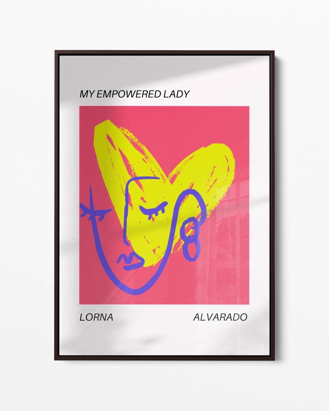 My Empowered Lady Kunstwerk-canvas-dibond-plexiglas-wanddecoratie-WallArtistic