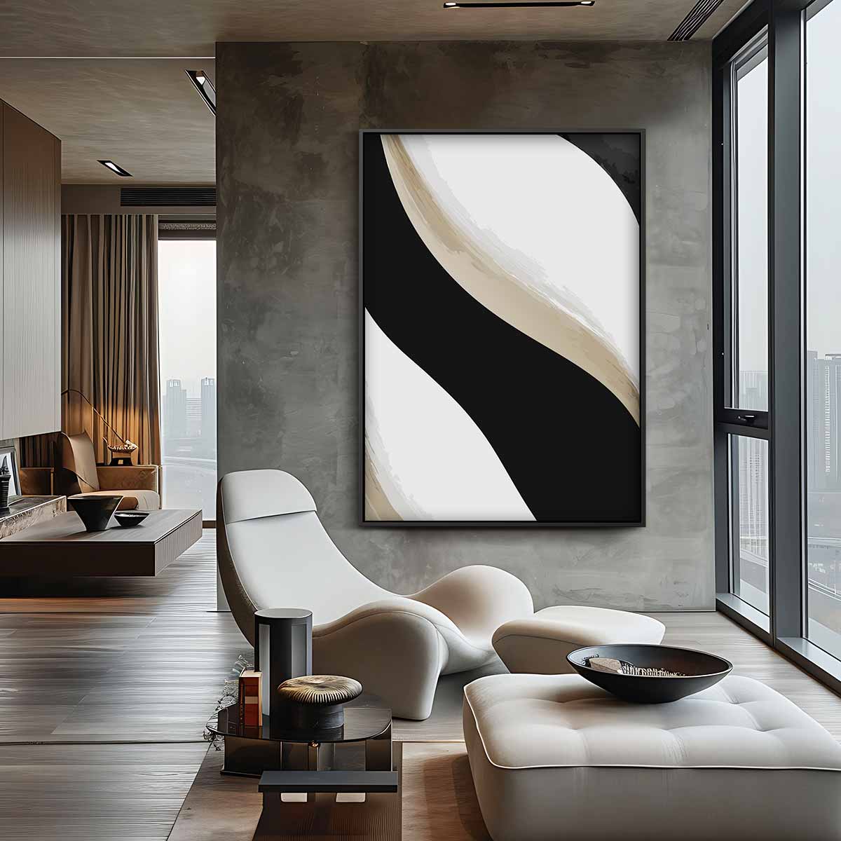 Golven van Rust Kunstwerk-canvas-dibond-plexiglas-wanddecoratie-WallArtistic
