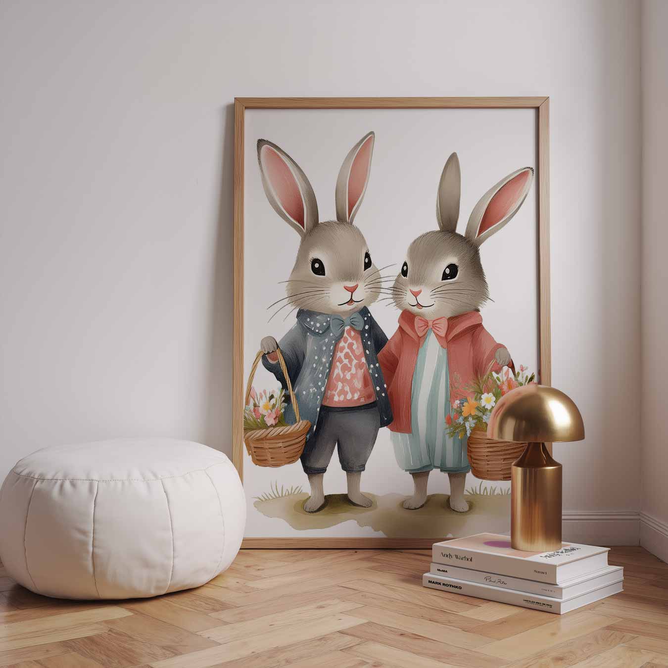Schattige Konijnen Vrienden Poster