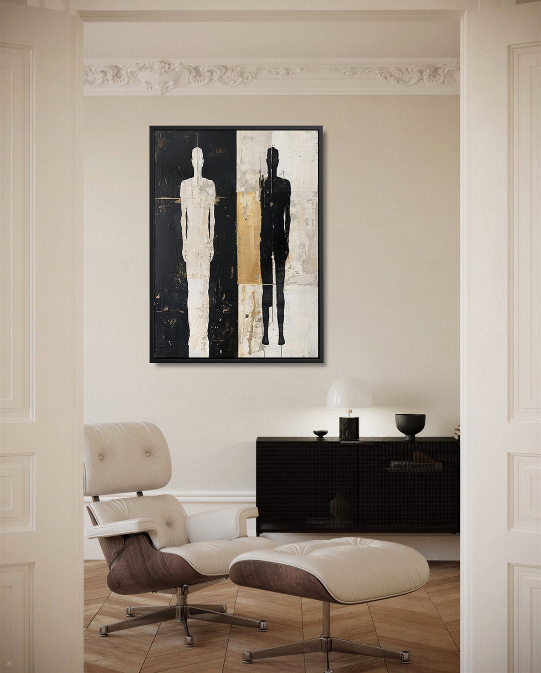 Menselijke silhouetten Kunstwerk