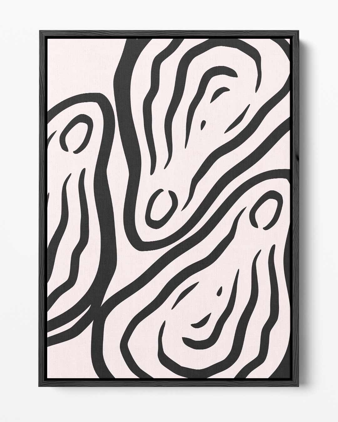 Abstracte Golfpatronen Kunstwerk-canvas-dibond-plexiglas-wanddecoratie-WallArtistic