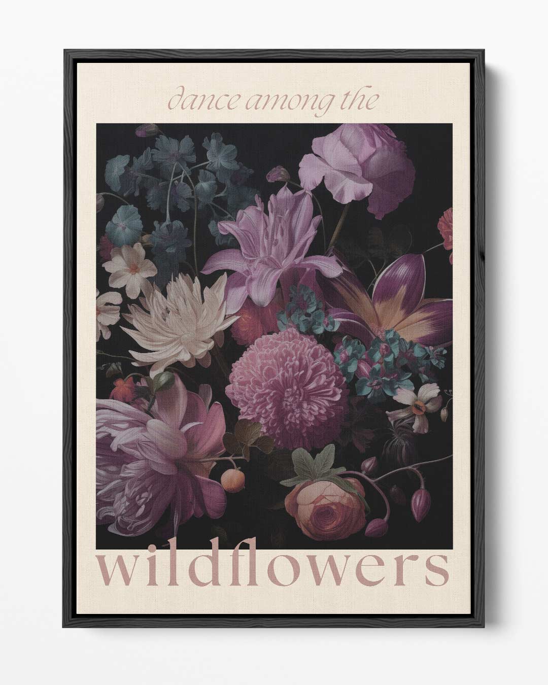Dans tussen de wildbloemen Kunstwerk-canvas-dibond-plexiglas-wanddecoratie-WallArtistic