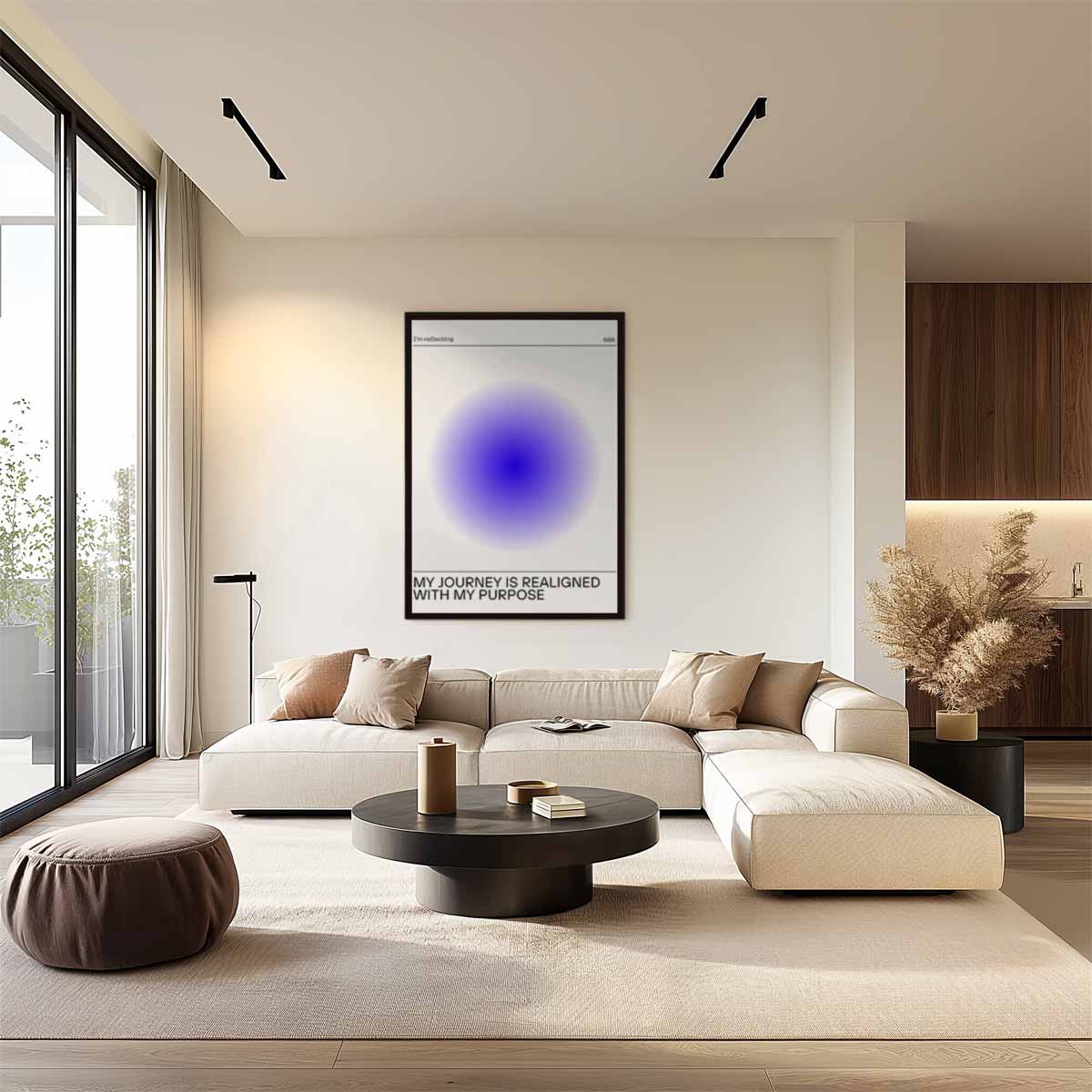 Innerlijke Reflectie Kunstwerk-canvas-dibond-plexiglas-wanddecoratie-WallArtistic