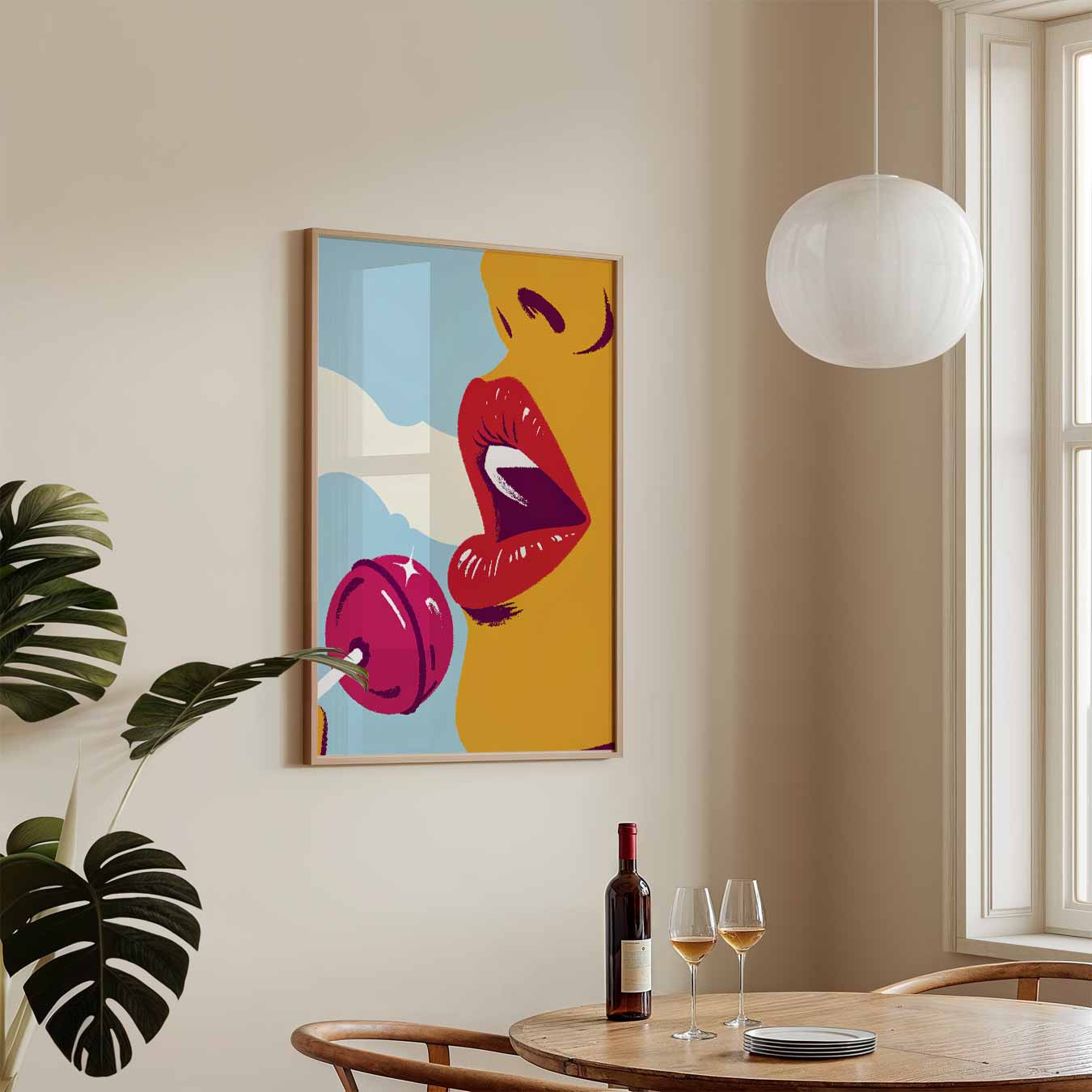 Verleidelijke Lolly Vrouw Poster