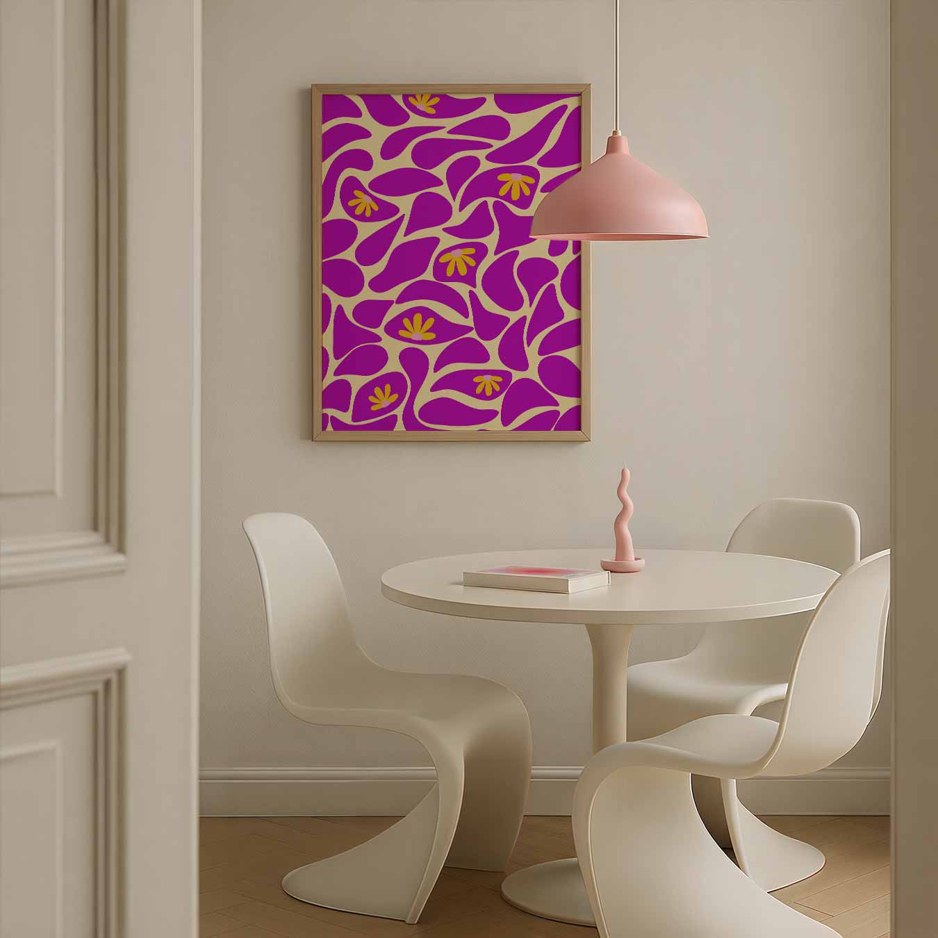 Bloemendroom Abstracte Kunst Poster
