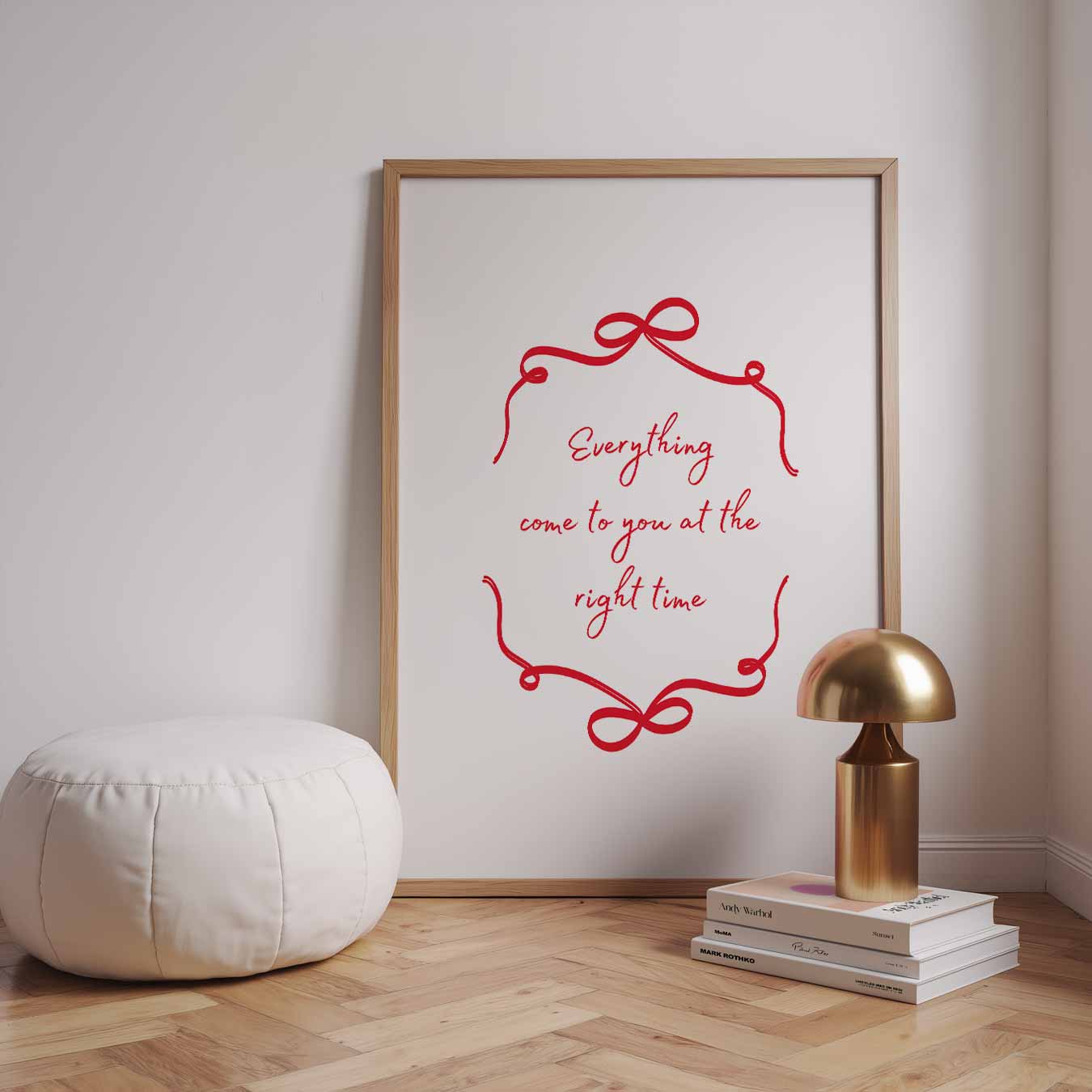 Inspirerende Wacht-Op-Het-Juiste-Moment Poster