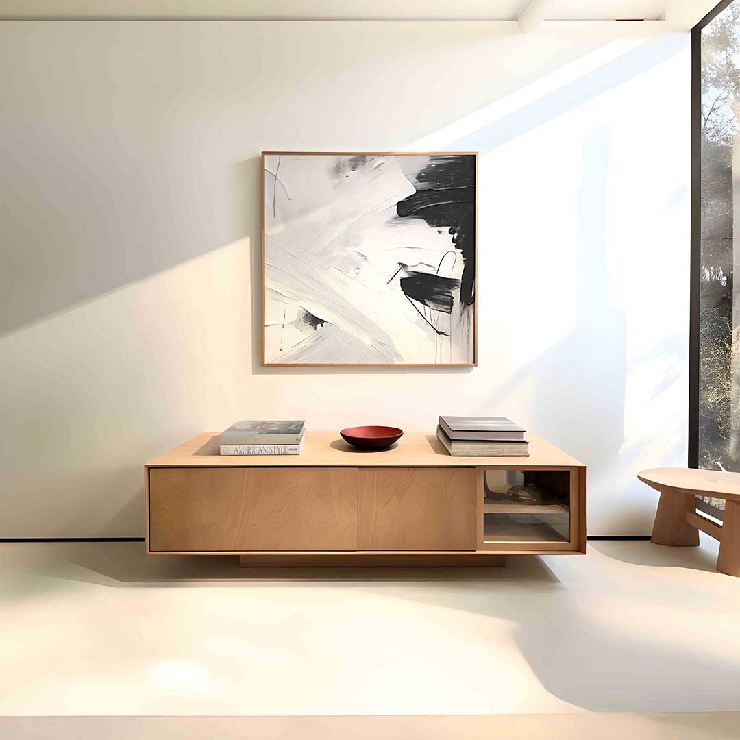 Abstracte zwart wit Poster