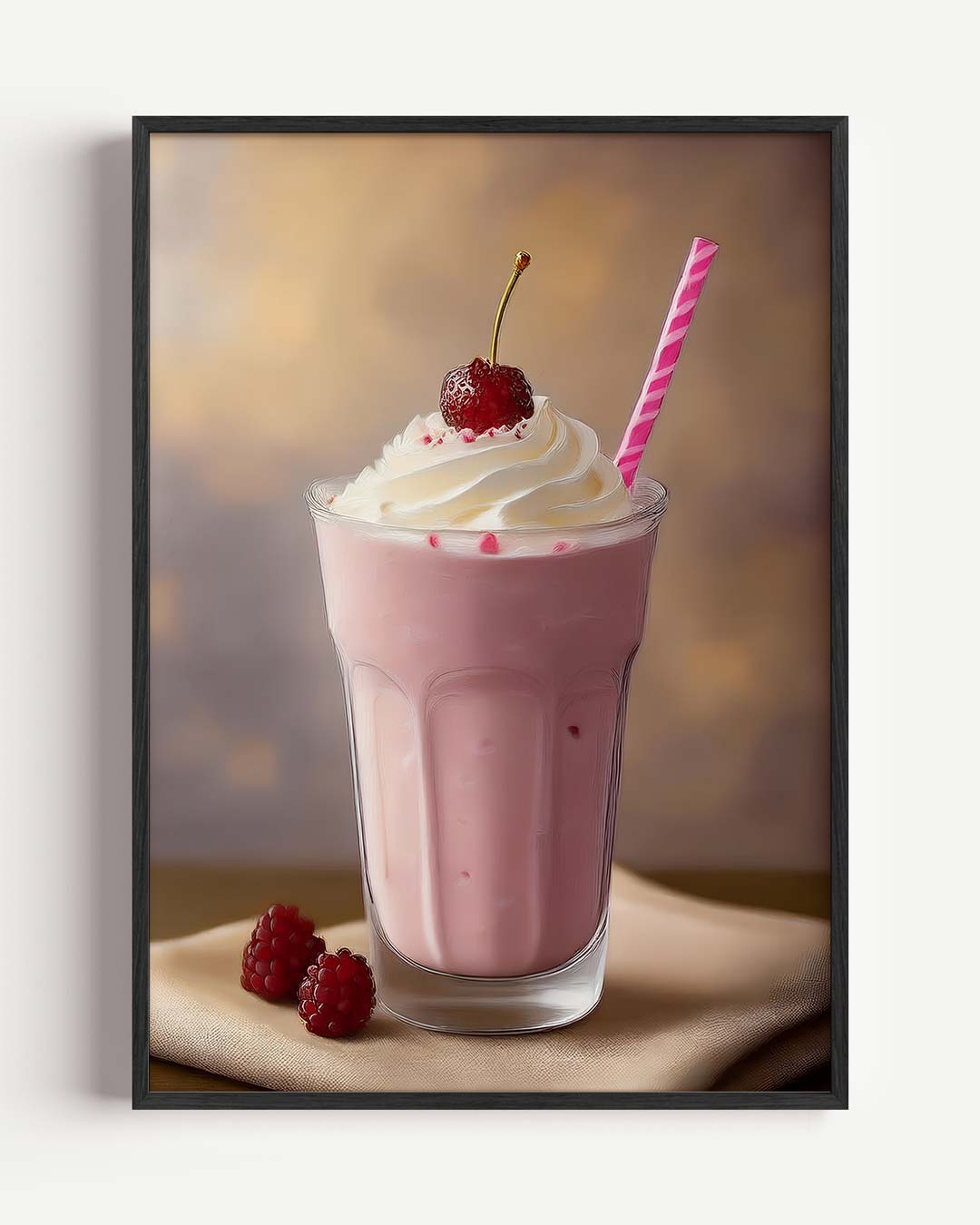 Romantische Milkshake Poster