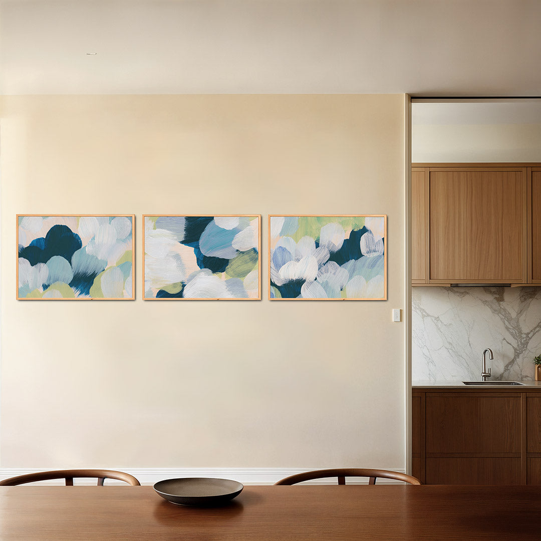 Kleurvlakken en borstelvegen Posterset