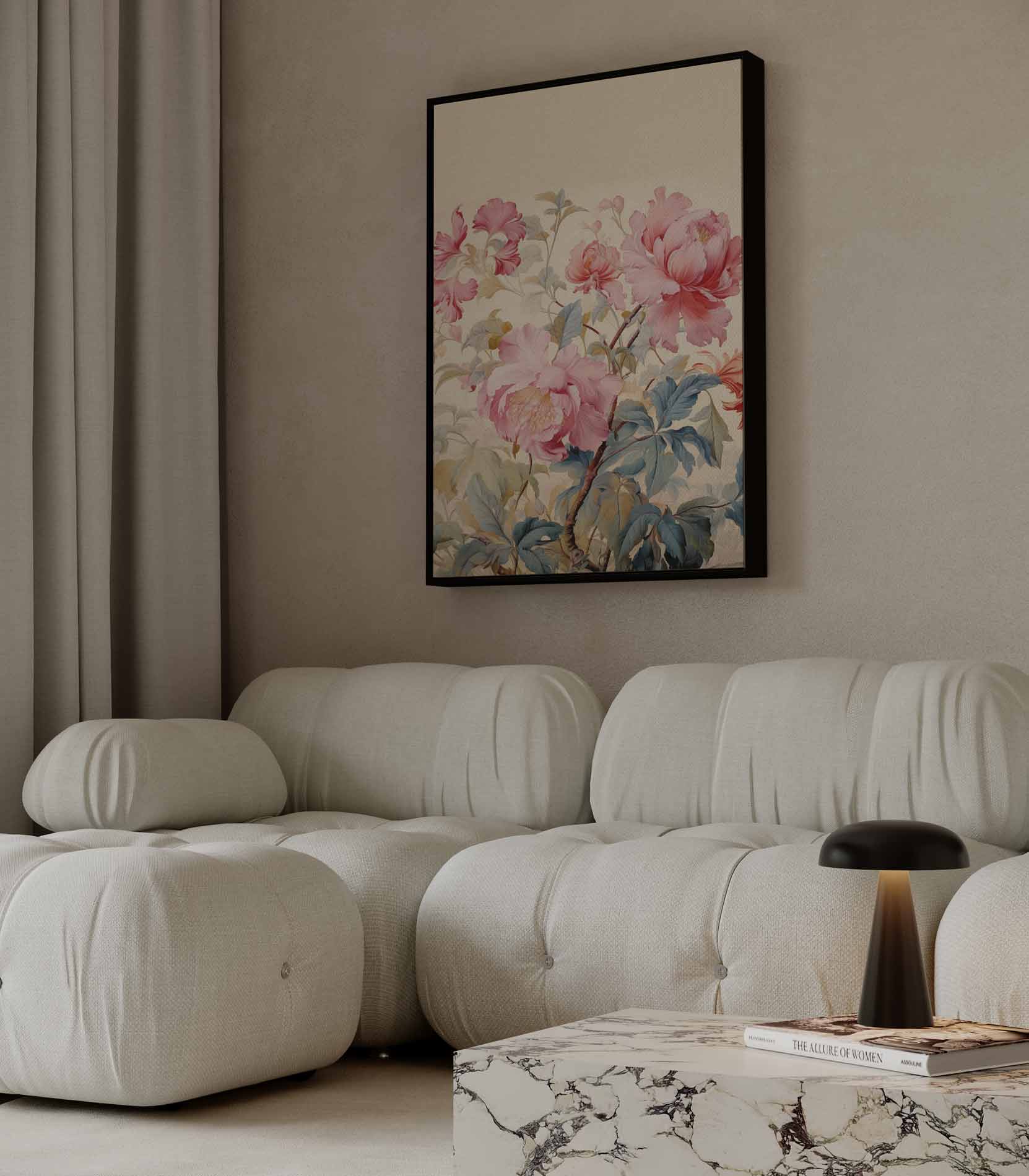 Bloemenpracht op Behang Kunstwerk-canvas-dibond-plexiglas-wanddecoratie-WallArtistic
