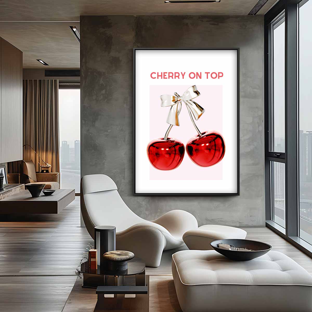 Cherry on Top Kunstwerk-canvas-dibond-plexiglas-wanddecoratie-WallArtistic
