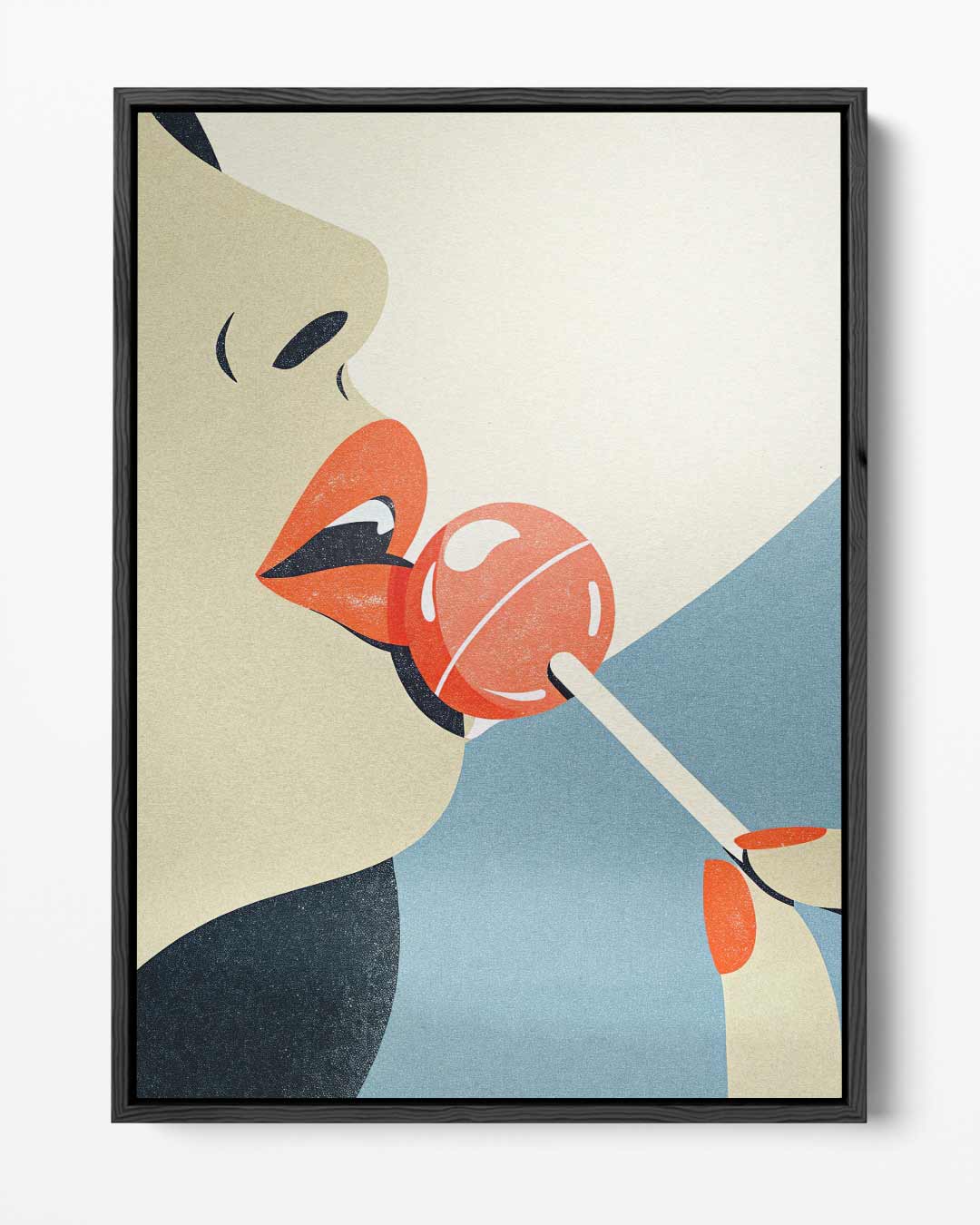 Verleidelijke Kunst met Lolly Kunstwerk-canvas-dibond-plexiglas-wanddecoratie-WallArtistic