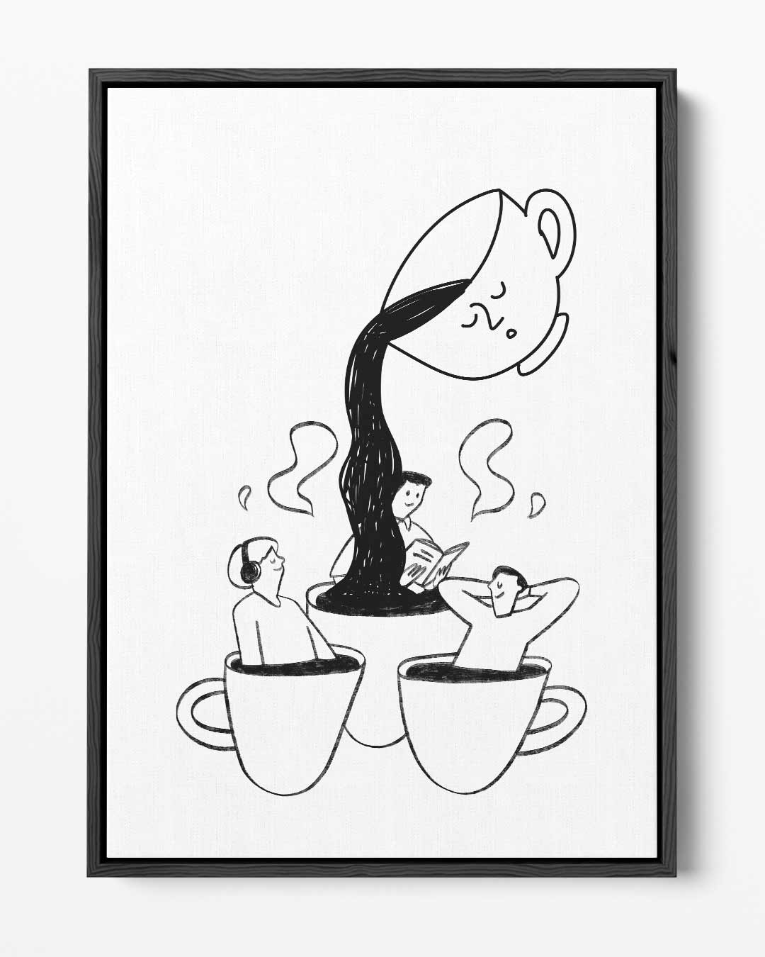 Koffie Dromen Kunstwerk-canvas-dibond-plexiglas-wanddecoratie-WallArtistic