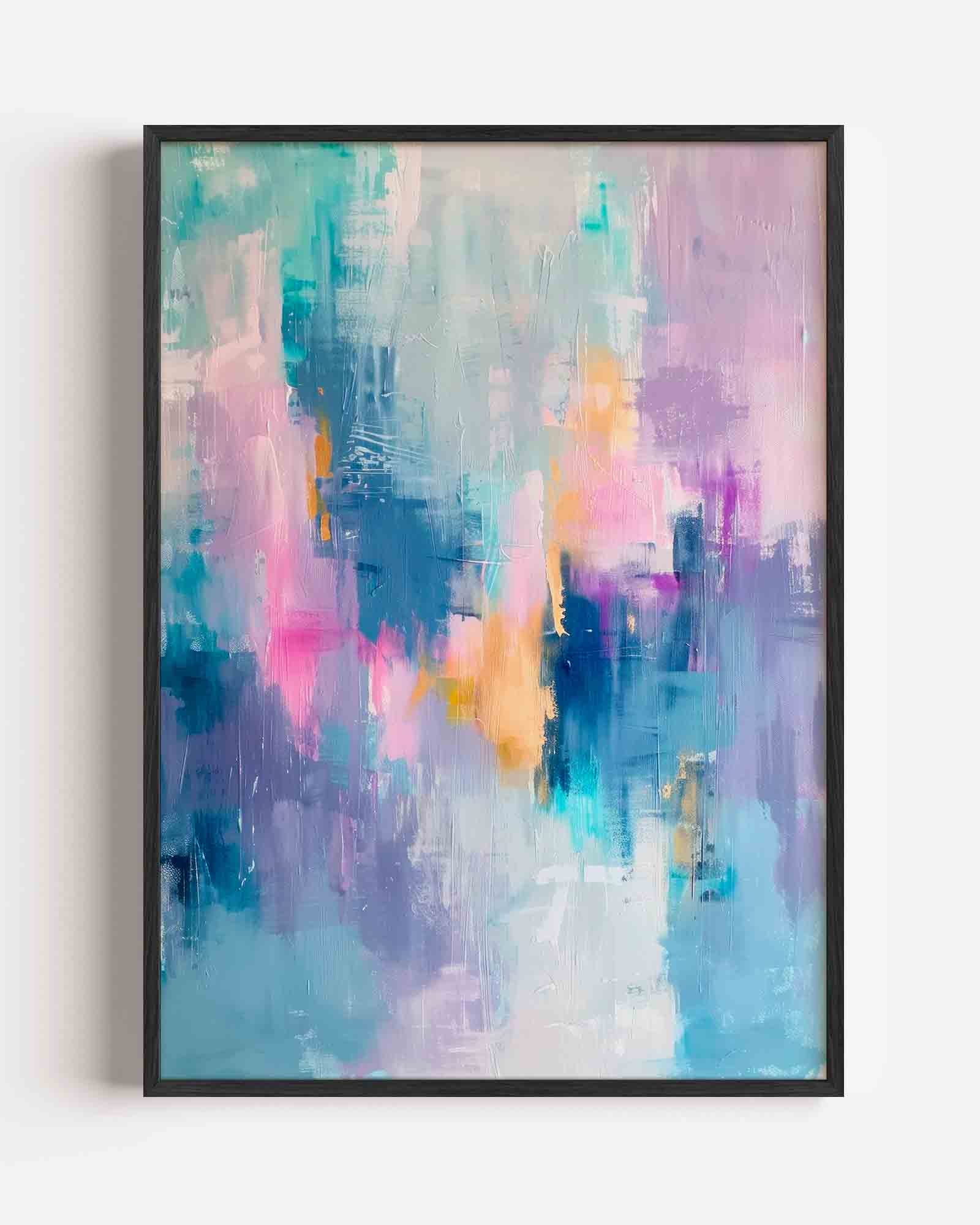 Abstracte kleurenexplosie Poster