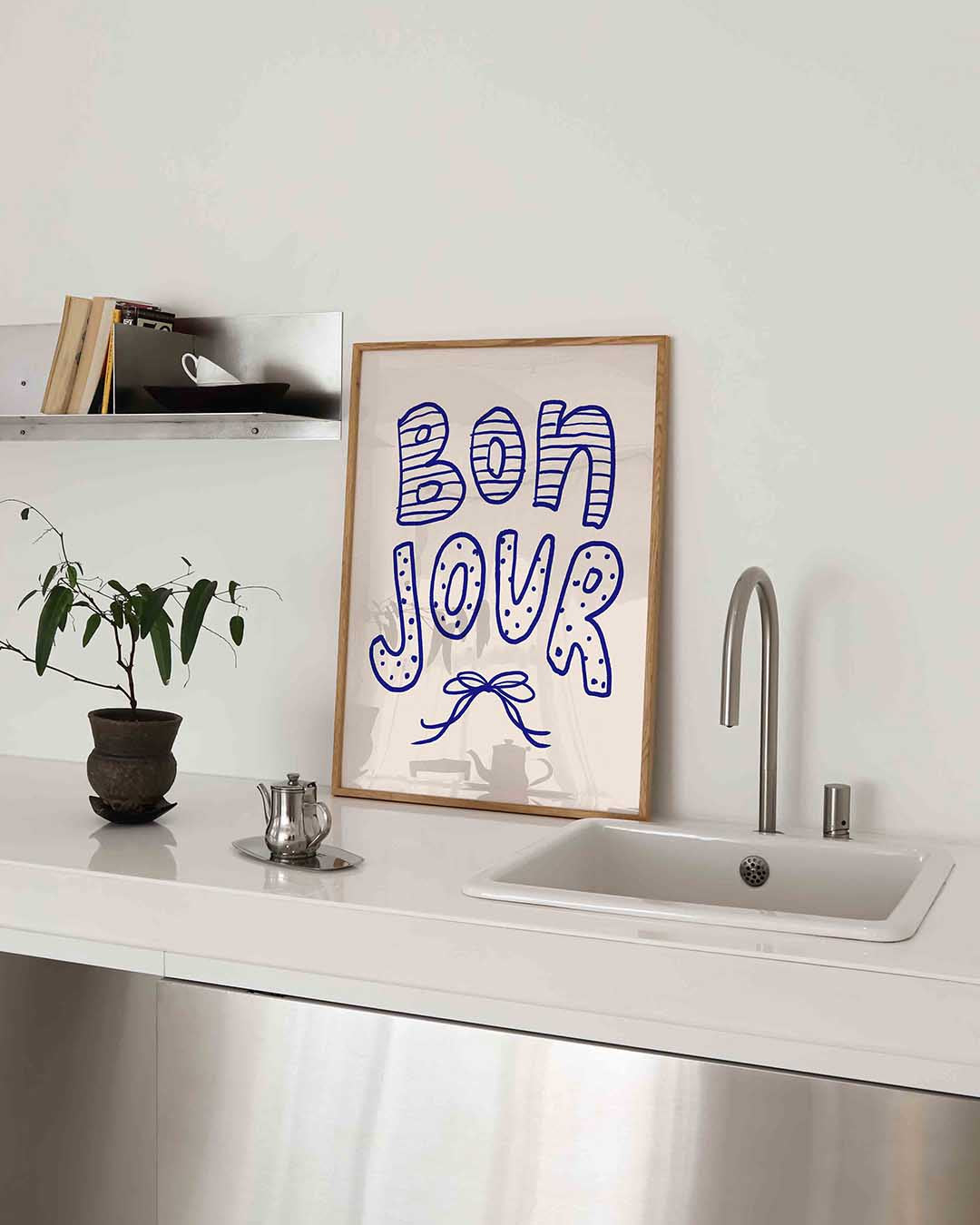 Bonjour typografie Poster