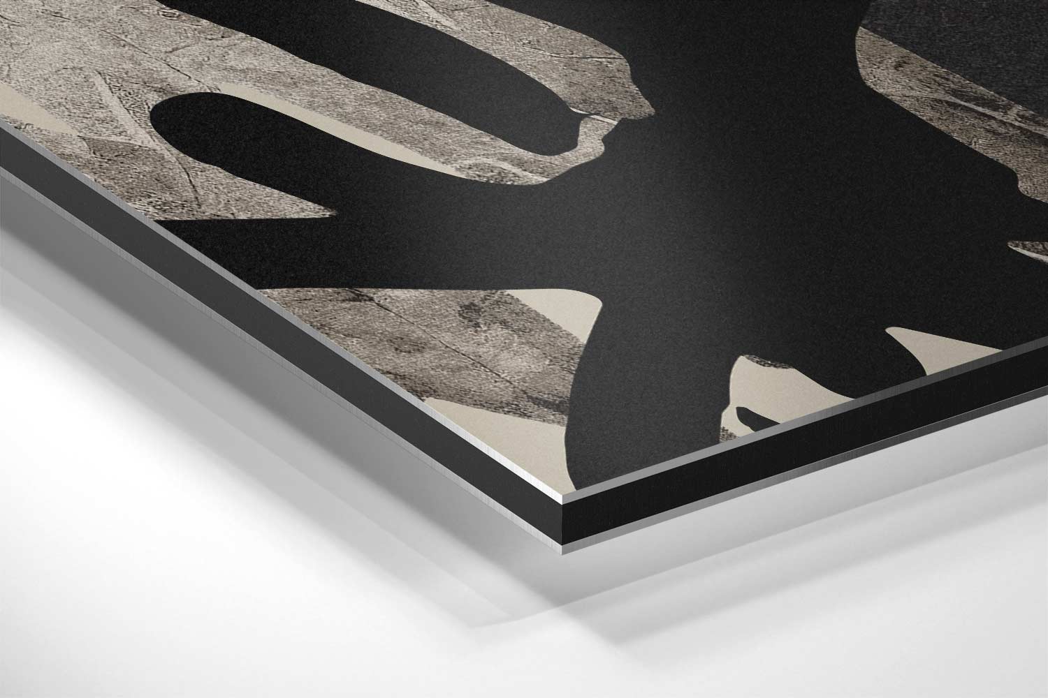 Intrigerende Blik Collage Kunstwerk-canvas-dibond-plexiglas-wanddecoratie-WallArtistic