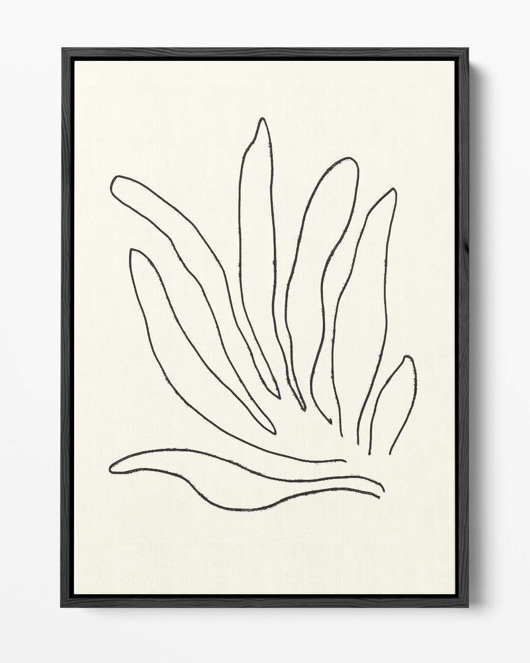 Organische Lijntekening Kunstwerk-canvas-dibond-plexiglas-wanddecoratie-WallArtistic
