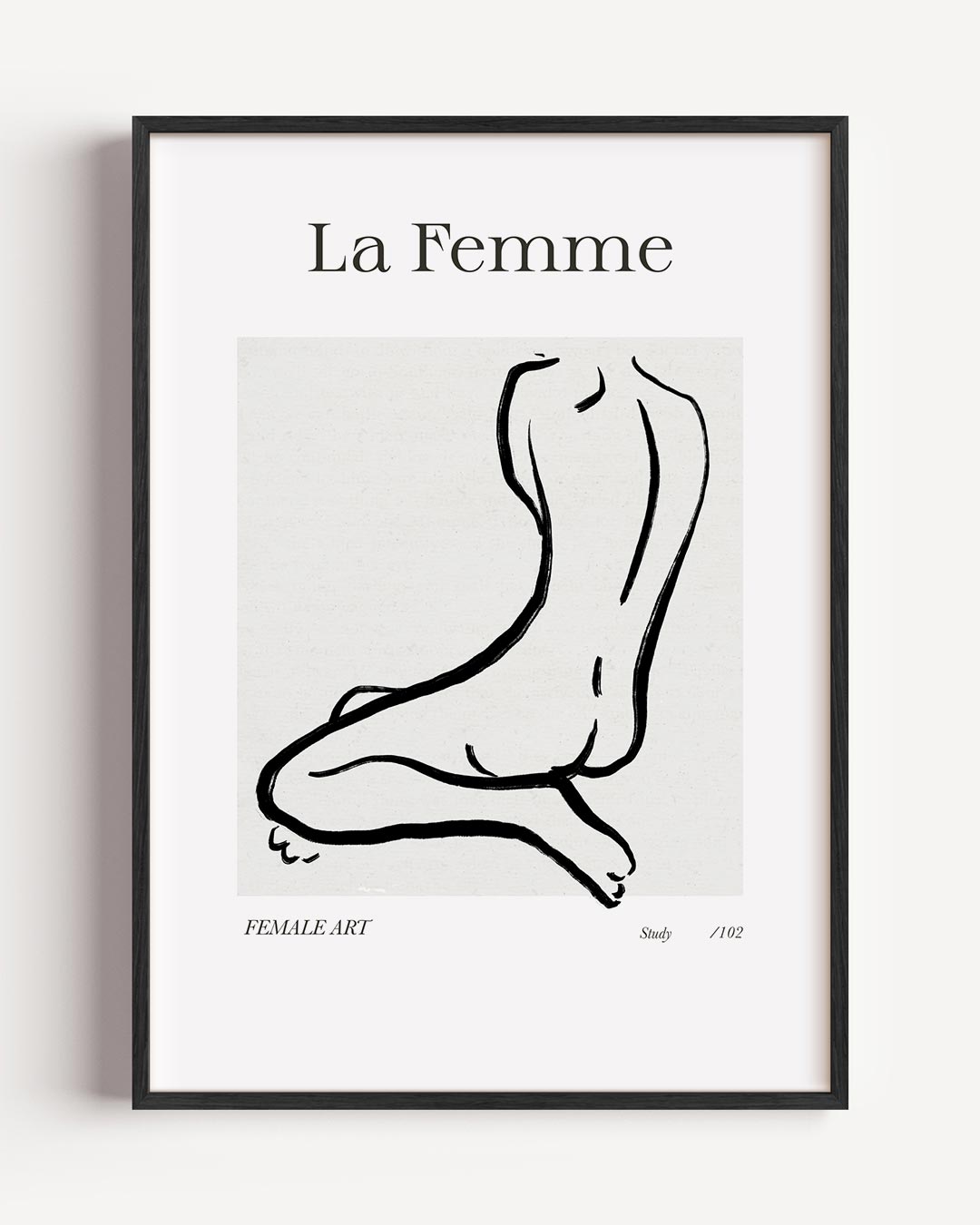 La Femme Minimalistische Kunstposter-WallArtistic