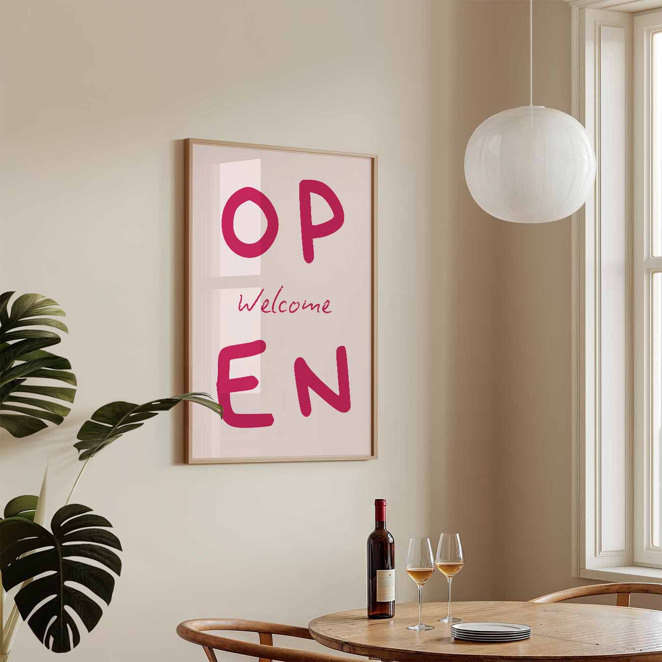 Vrolijke Welkomstposter