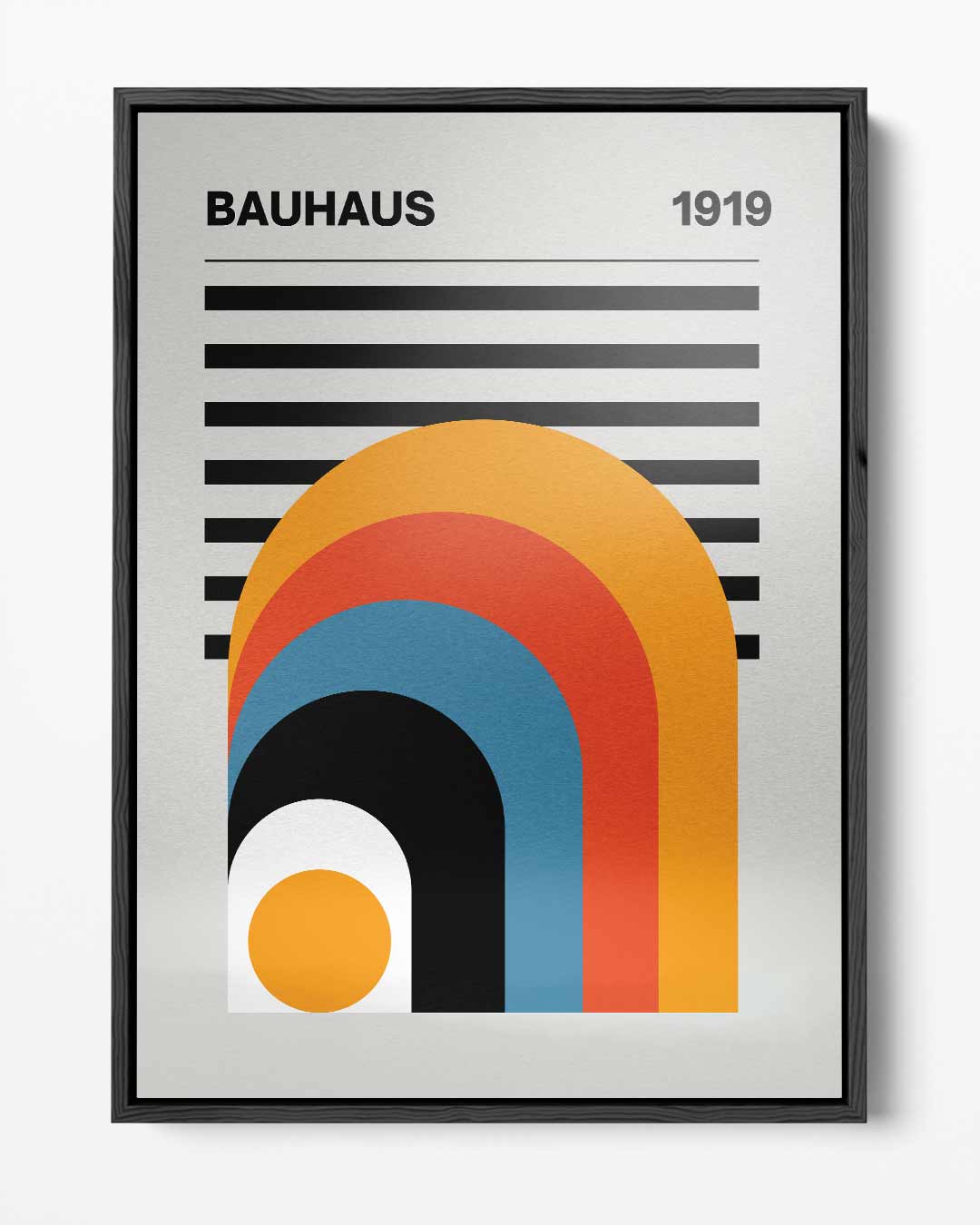 Bauhaus Regenboog Arches Kunstwerk-canvas-dibond-plexiglas-wanddecoratie-WallArtistic