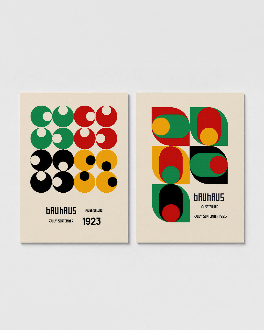 Cirkelritme en kleur Posterset