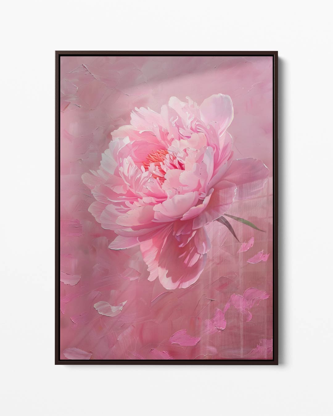 Romantische Roze Pioen Kunstwerk-canvas-dibond-plexiglas-wanddecoratie-WallArtistic