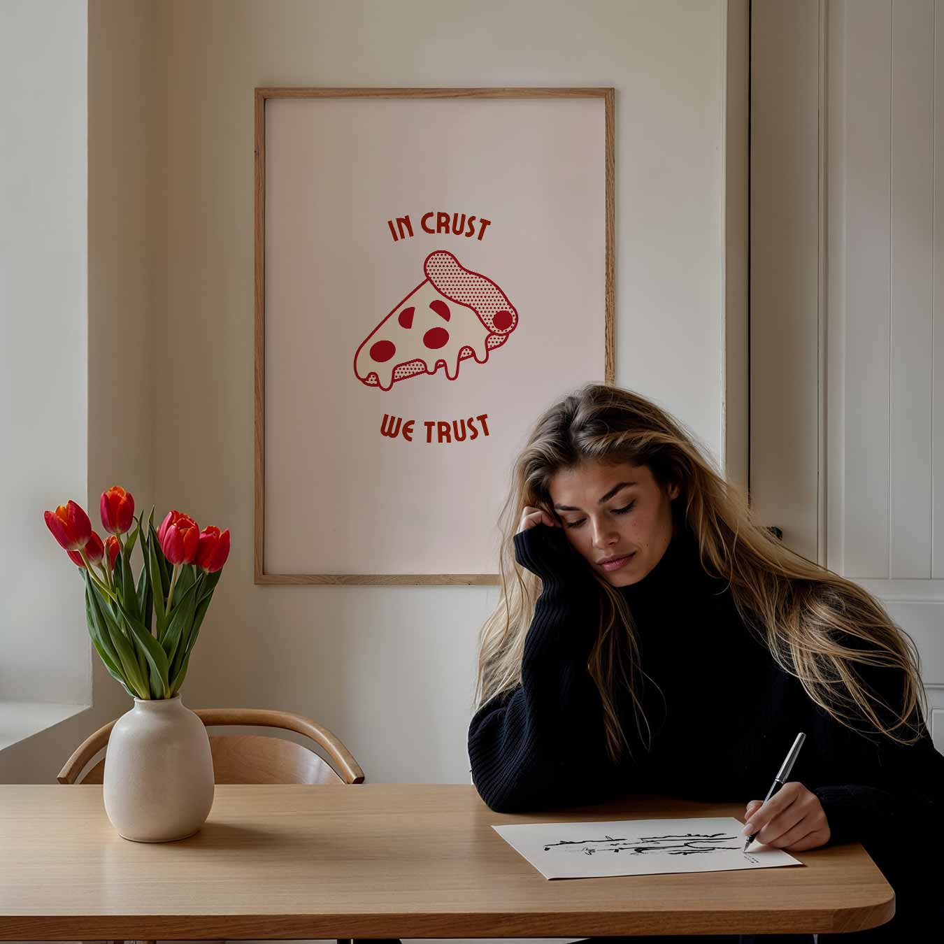 Pizza Liefde Poster