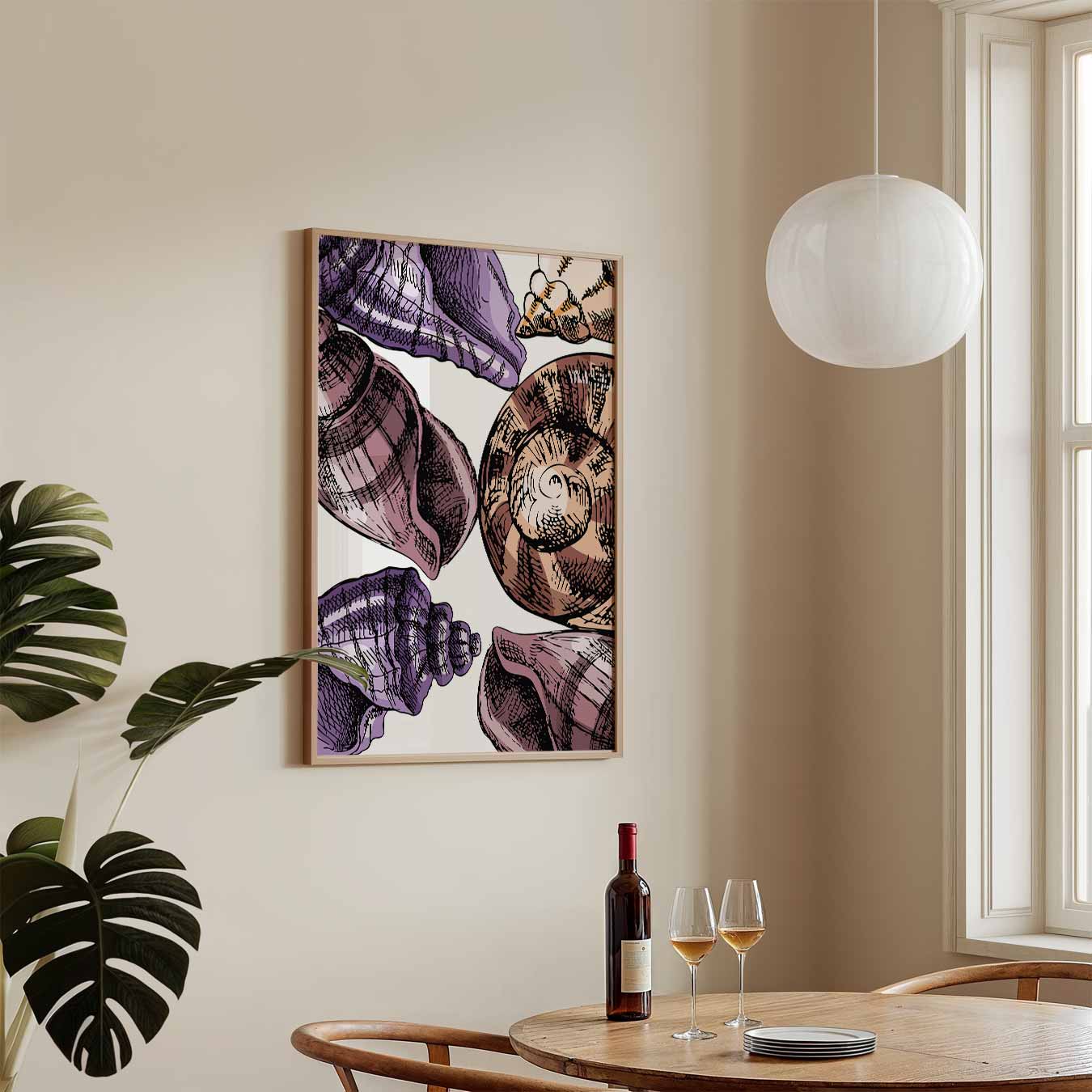 Schelpen in Stijl Poster