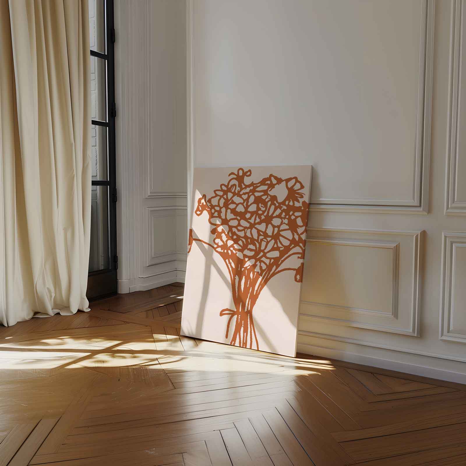 Bloeiende Contouren Kunstwerk-canvas-dibond-plexiglas-wanddecoratie-WallArtistic