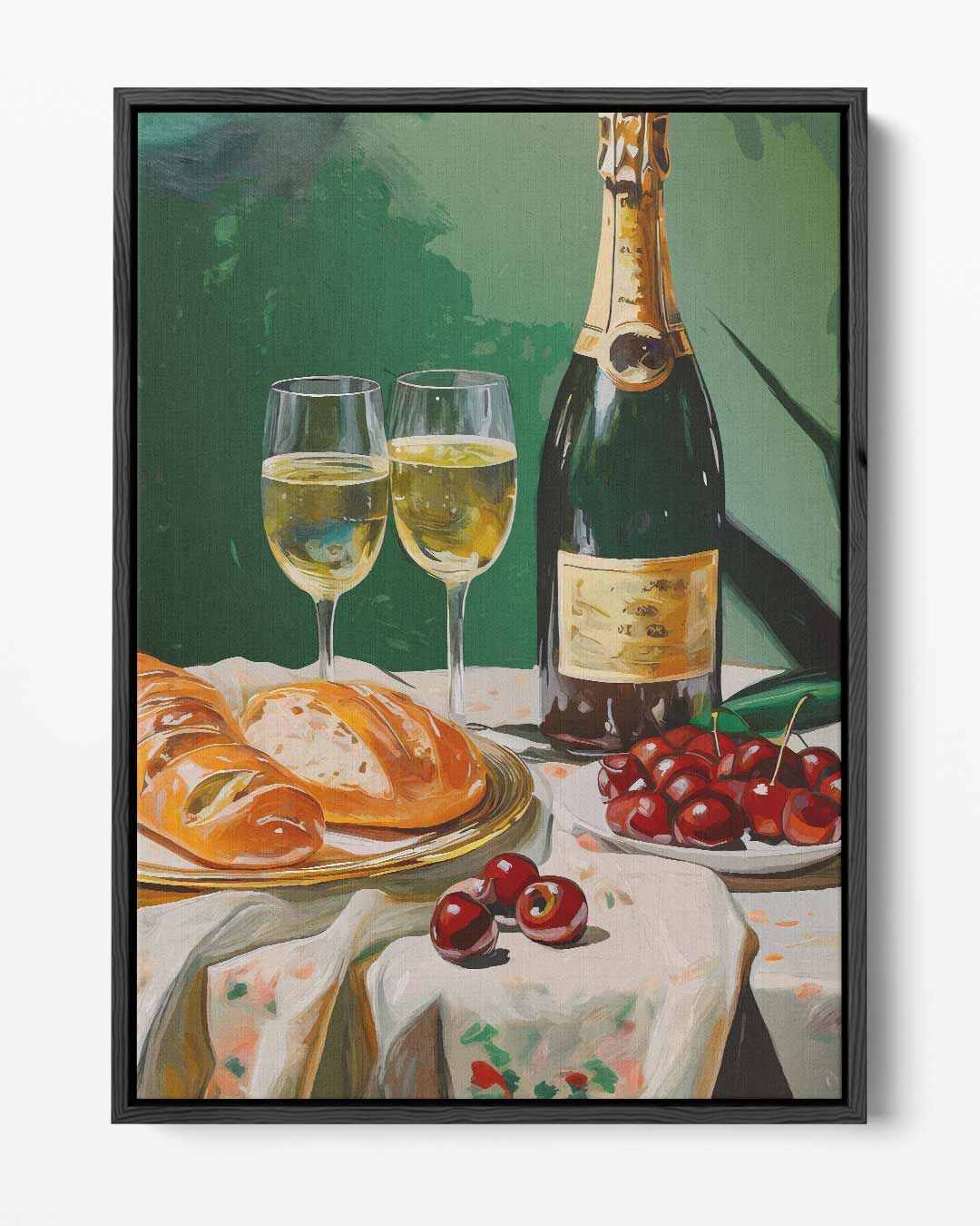 Luxe Avondmaal Stilleven Kunstwerk-canvas-dibond-plexiglas-wanddecoratie-WallArtistic