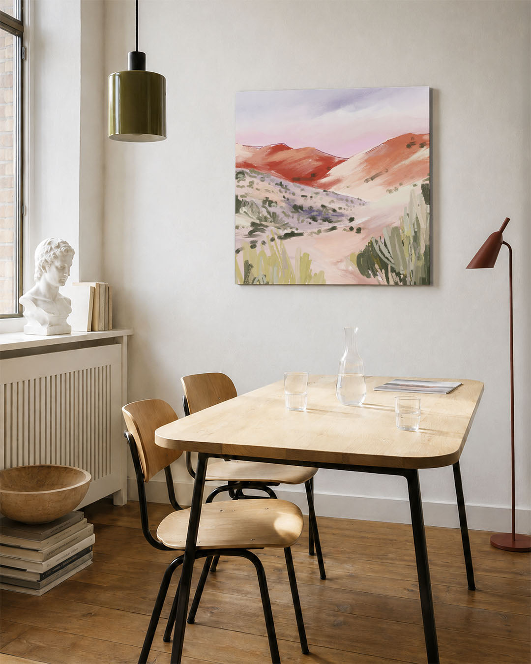 Kleurrijke heuvels Kunstwerk