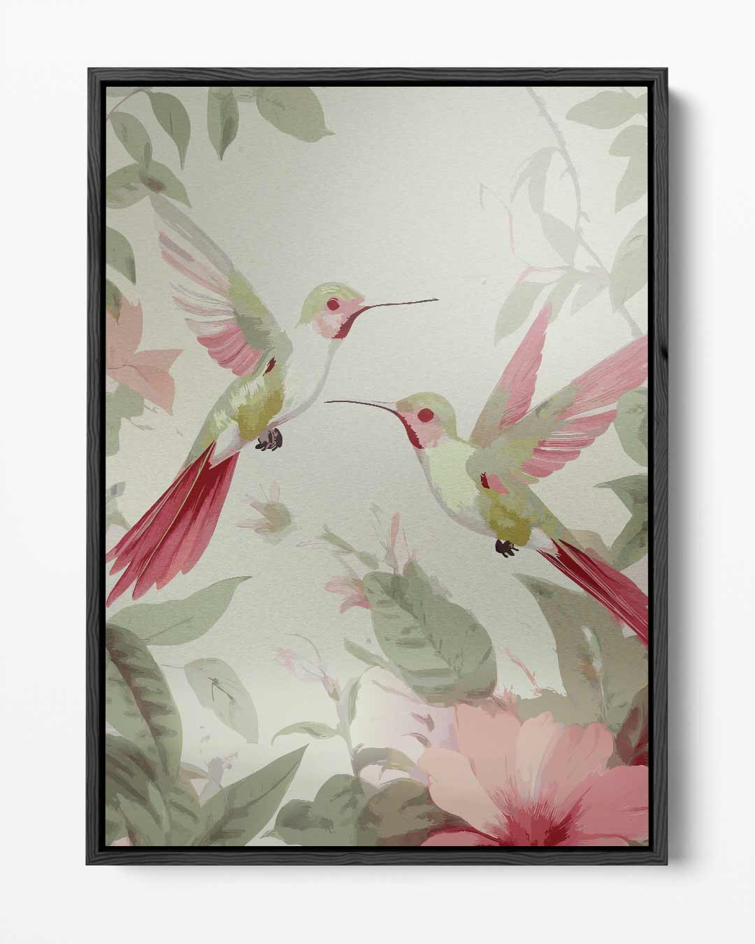 Tropisch Kolibrie Paradijs Kunstwerk-canvas-dibond-plexiglas-wanddecoratie-WallArtistic