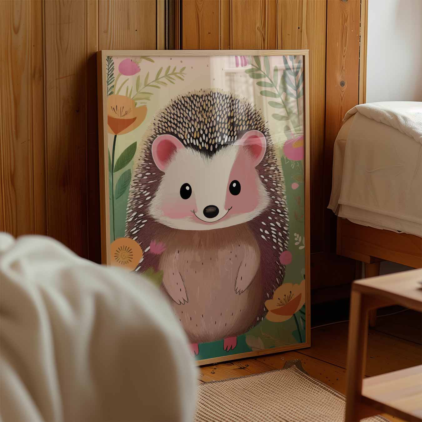 Schattige Egel Tuinposter