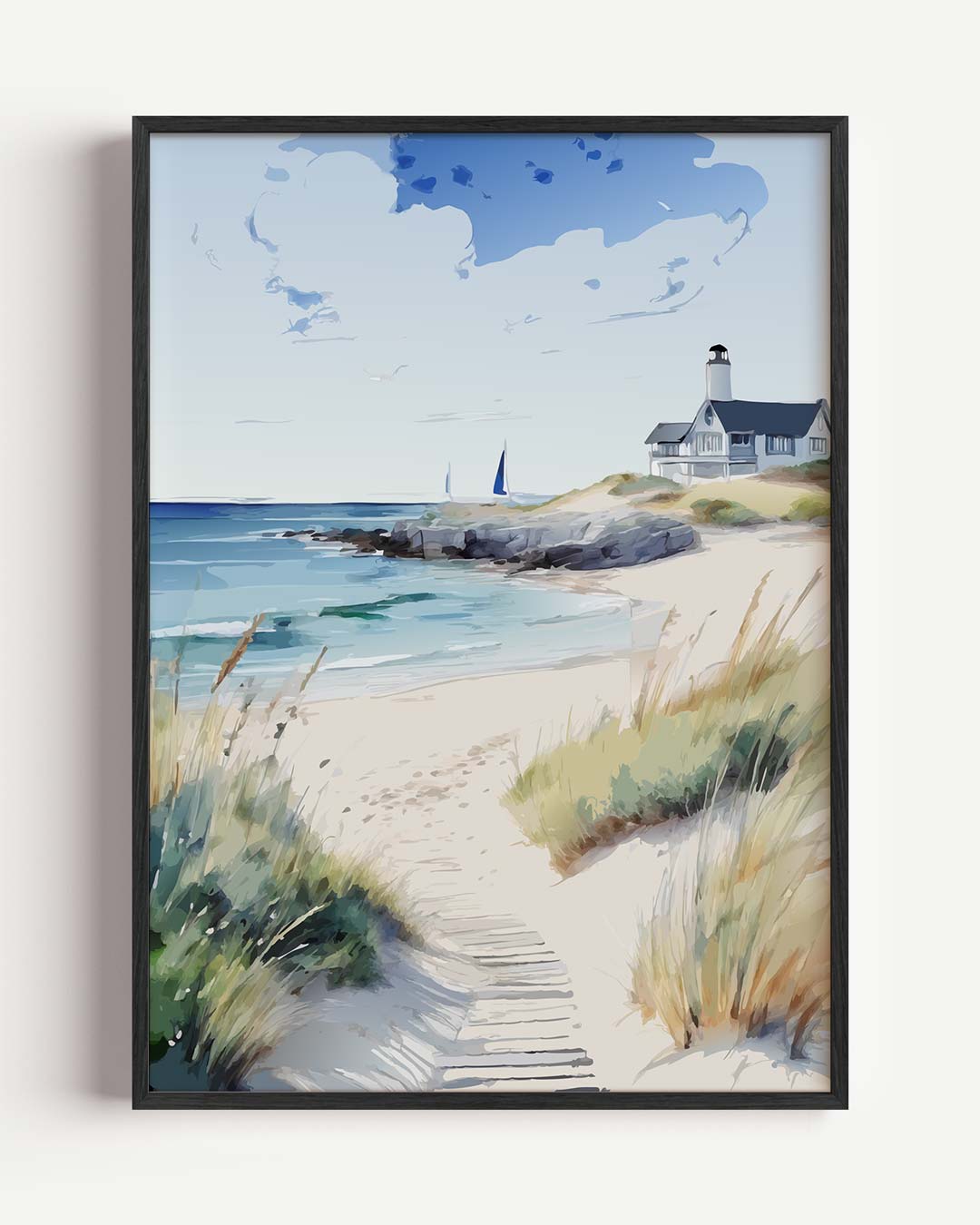 Dromerige Strandwandeling Poster