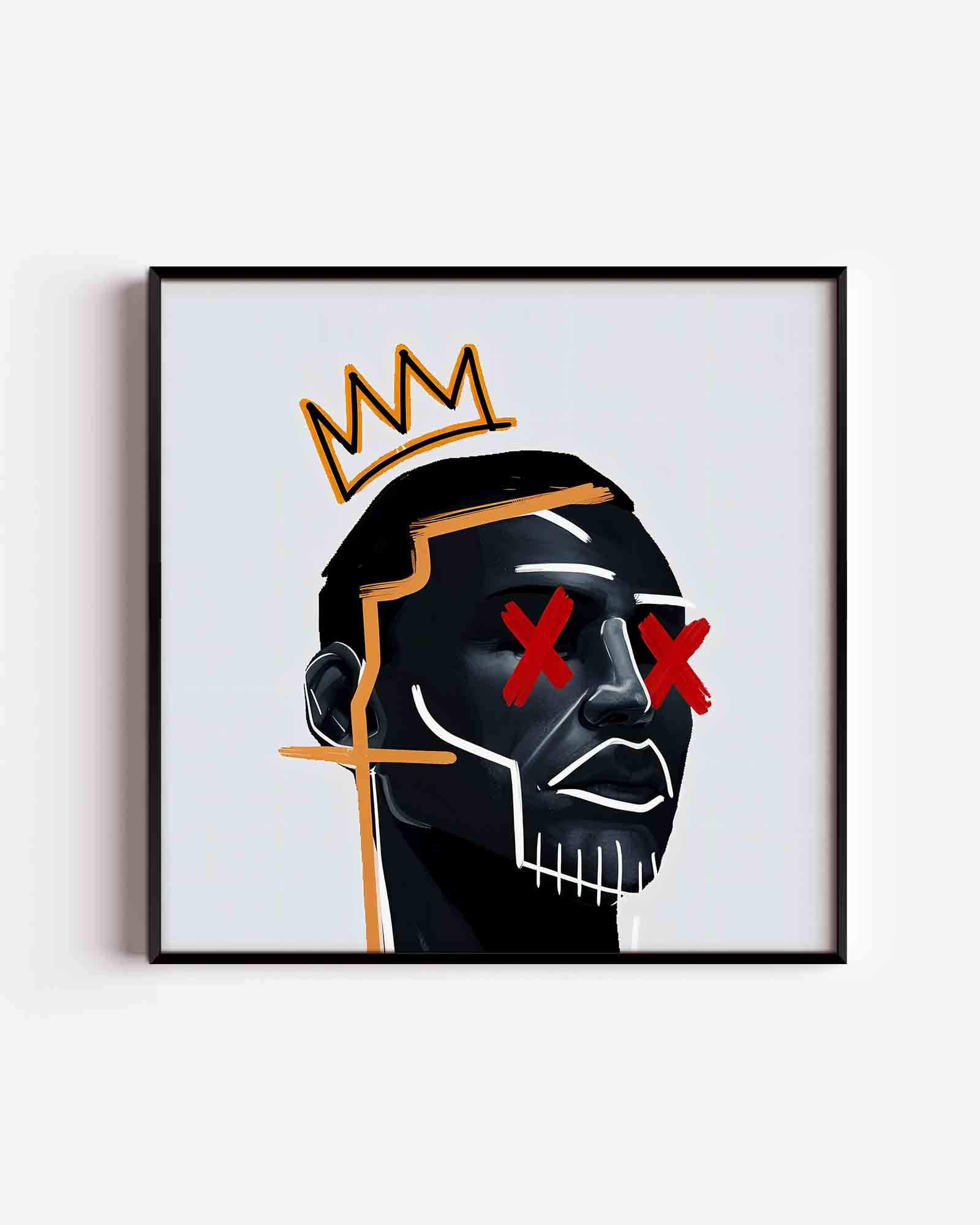 Kroon en gezicht Poster